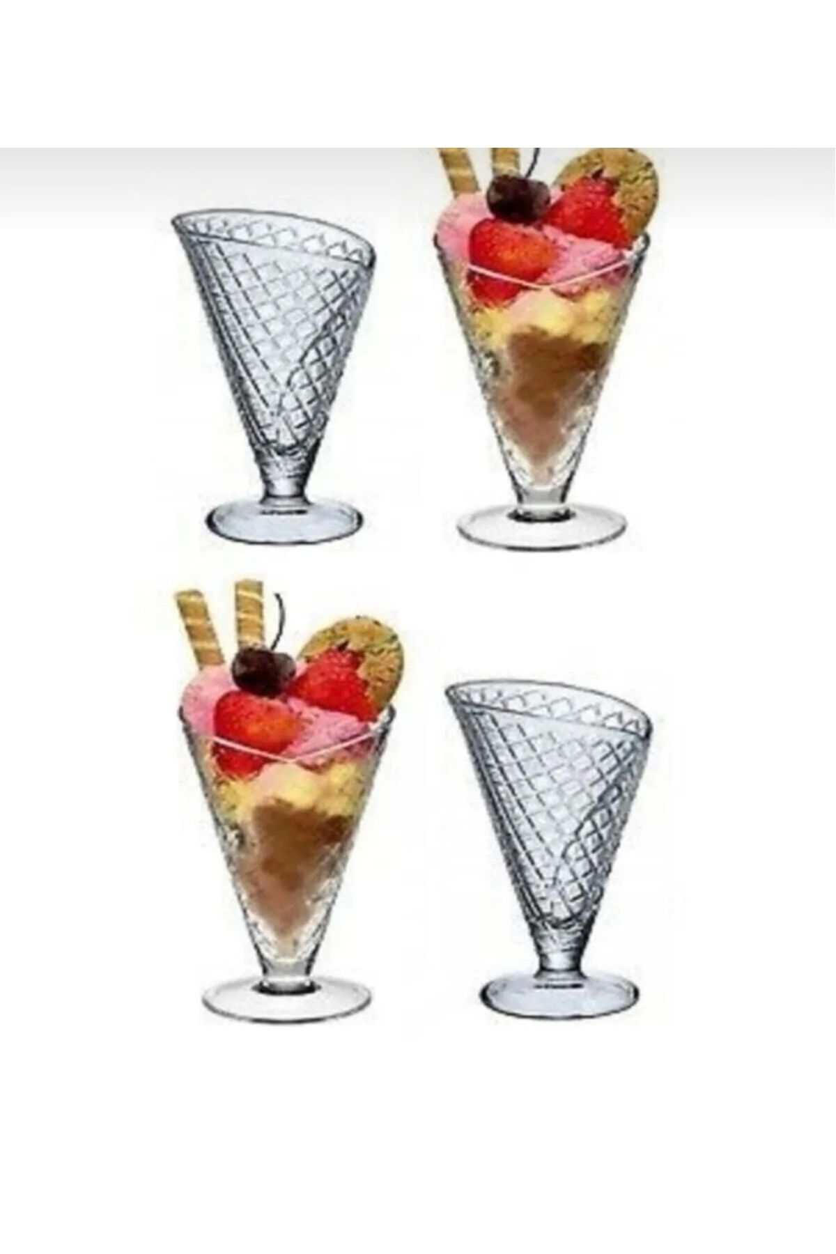 heybecollection 4'lü Alaska Cornetto Dondurma Kasesi
