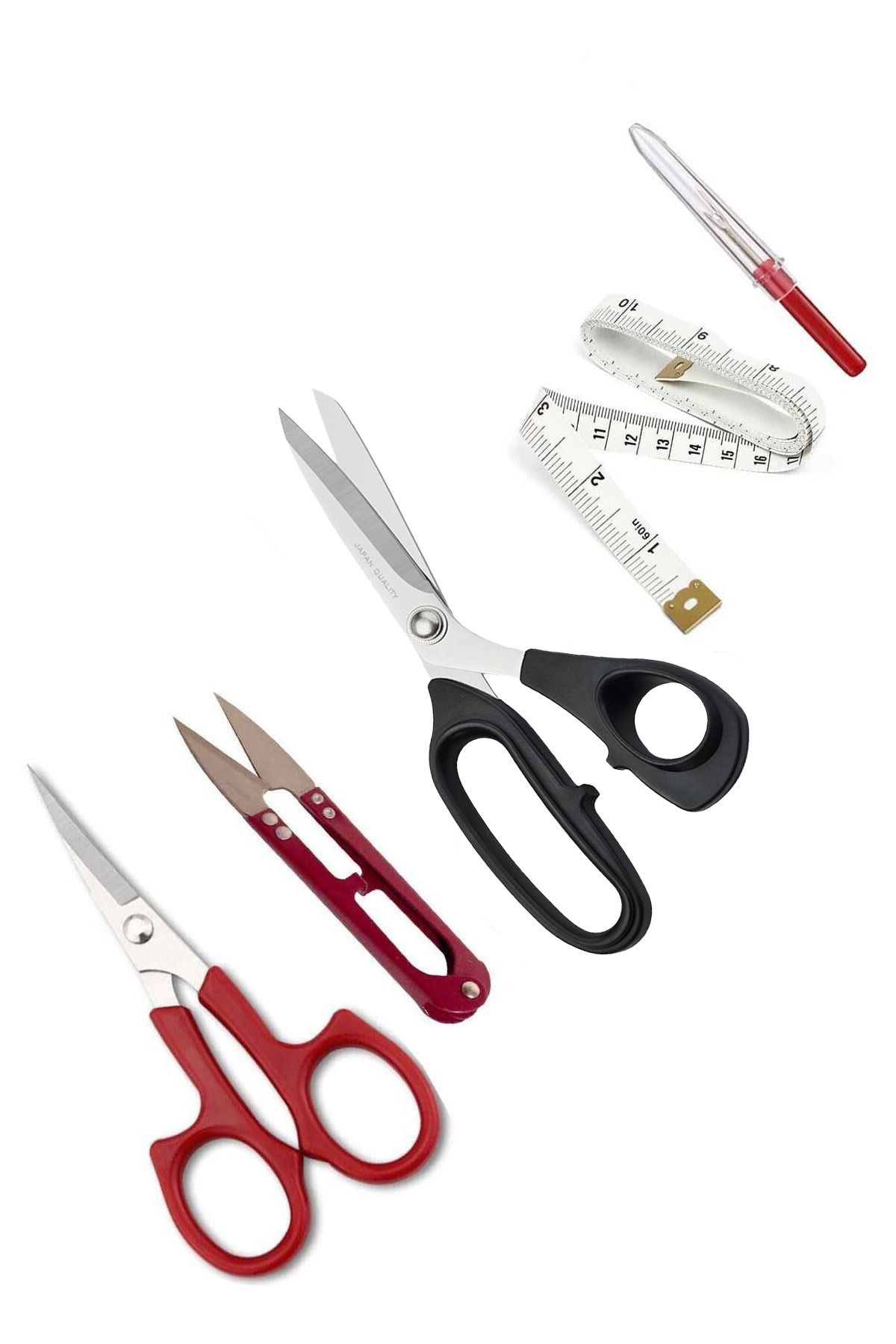 hodbehod Plastik Saplı 8 No 20.32 Cm Kumaş Kesim Makası Set JPT-8