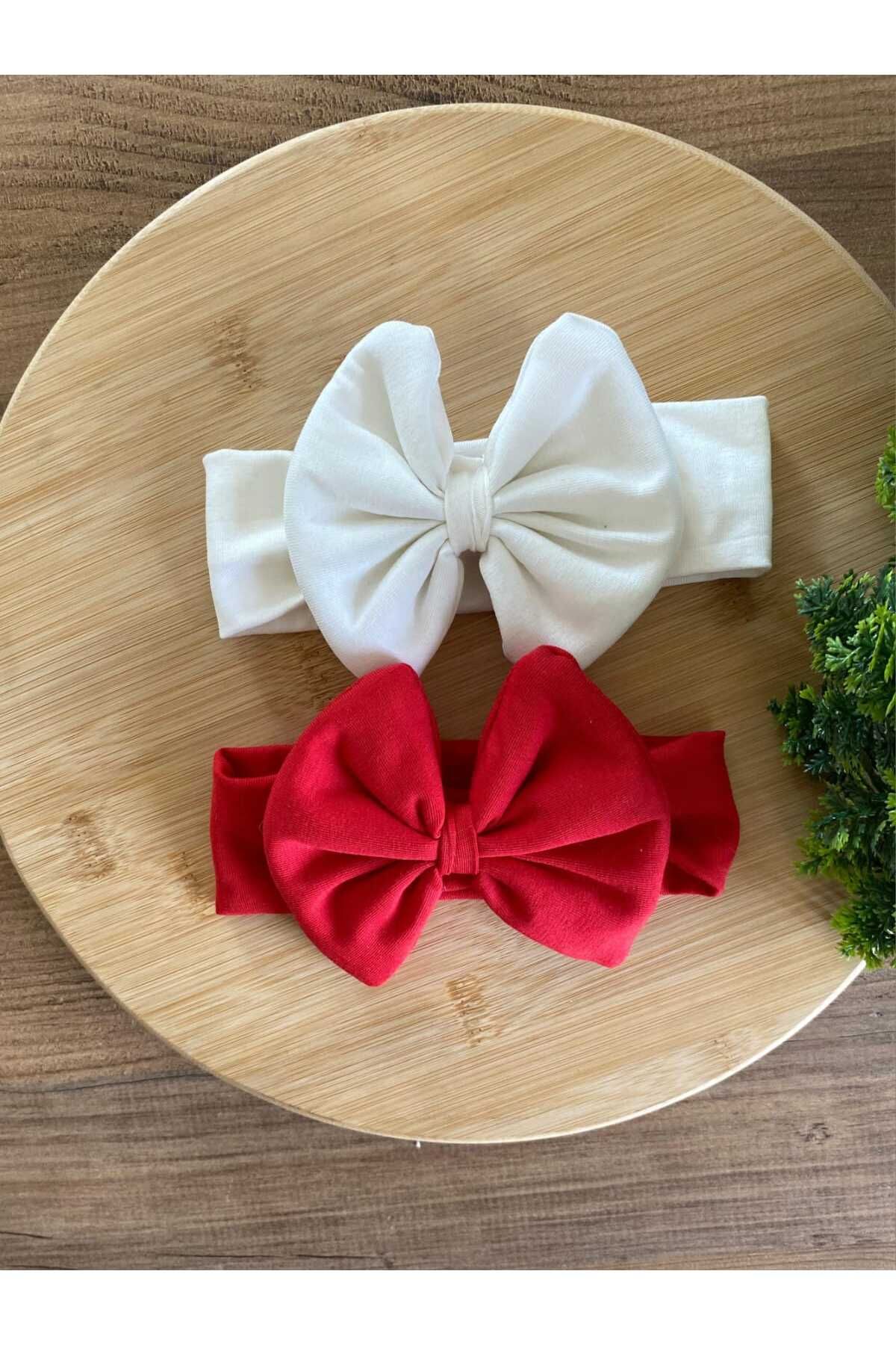 KAYRASTORETESETTÜR Bebeğin İçin En Konforlu Bandana Seti, 0-3 Yaş Yazlık Penye Fiyonk Bebek Bandana