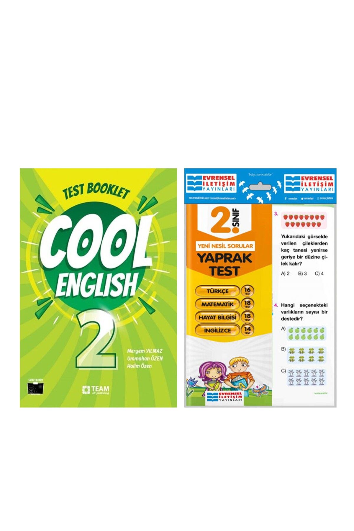 Ankara Kitap Merkezi Team ELT 2. Sınıf Cool English Test Booklet ve Evrensel Tüm Dersler Yaprak Test Seti 2 Kitap