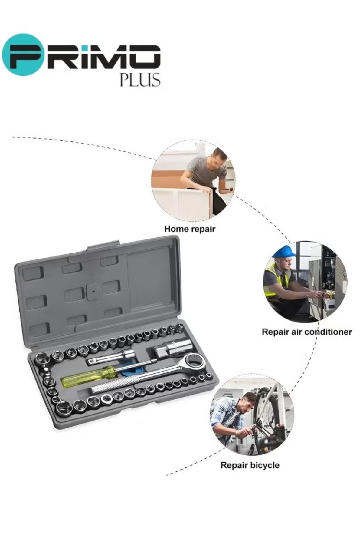 Primo Plus-40 PCs Combination Socket Wrench Set 3