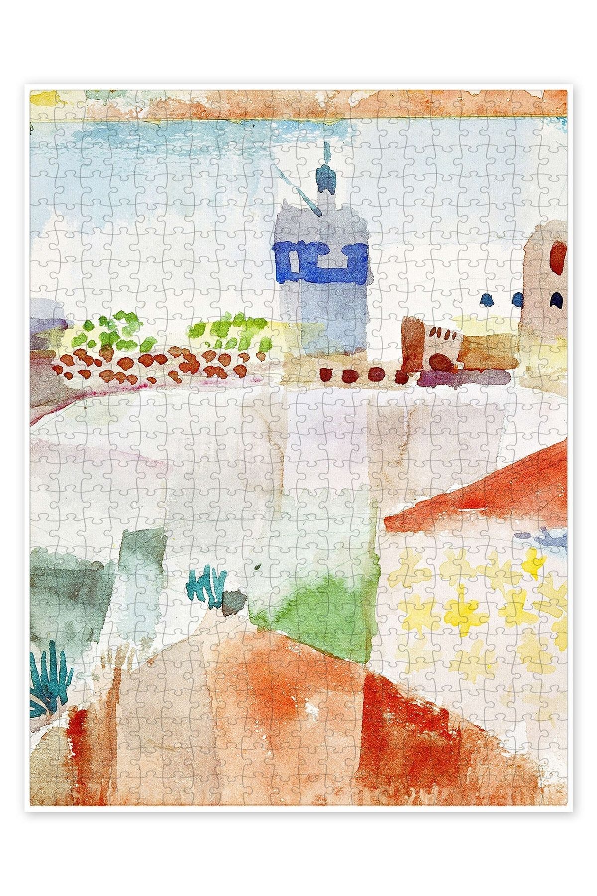 Jeronkarji Hammamet camii, 1914 500 Parça Puzzle Yapboz Bohem Soyut Sanat Temalı