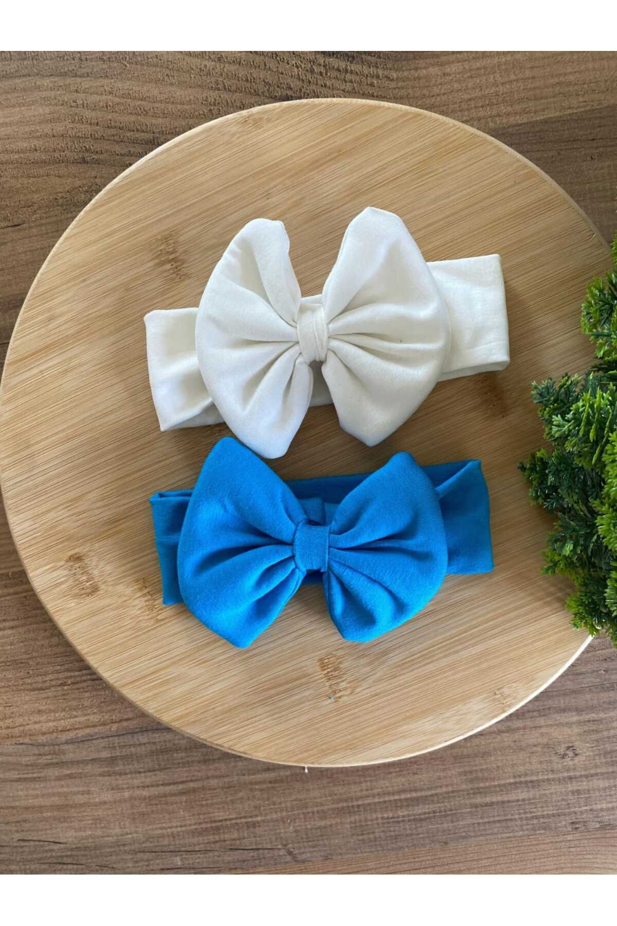 KAYRASTORETESETTÜR Bebeğin İçin En Konforlu Bandana Seti, 0-3 Yaş Yazlık Penye Fiyonk Bebek Bandana