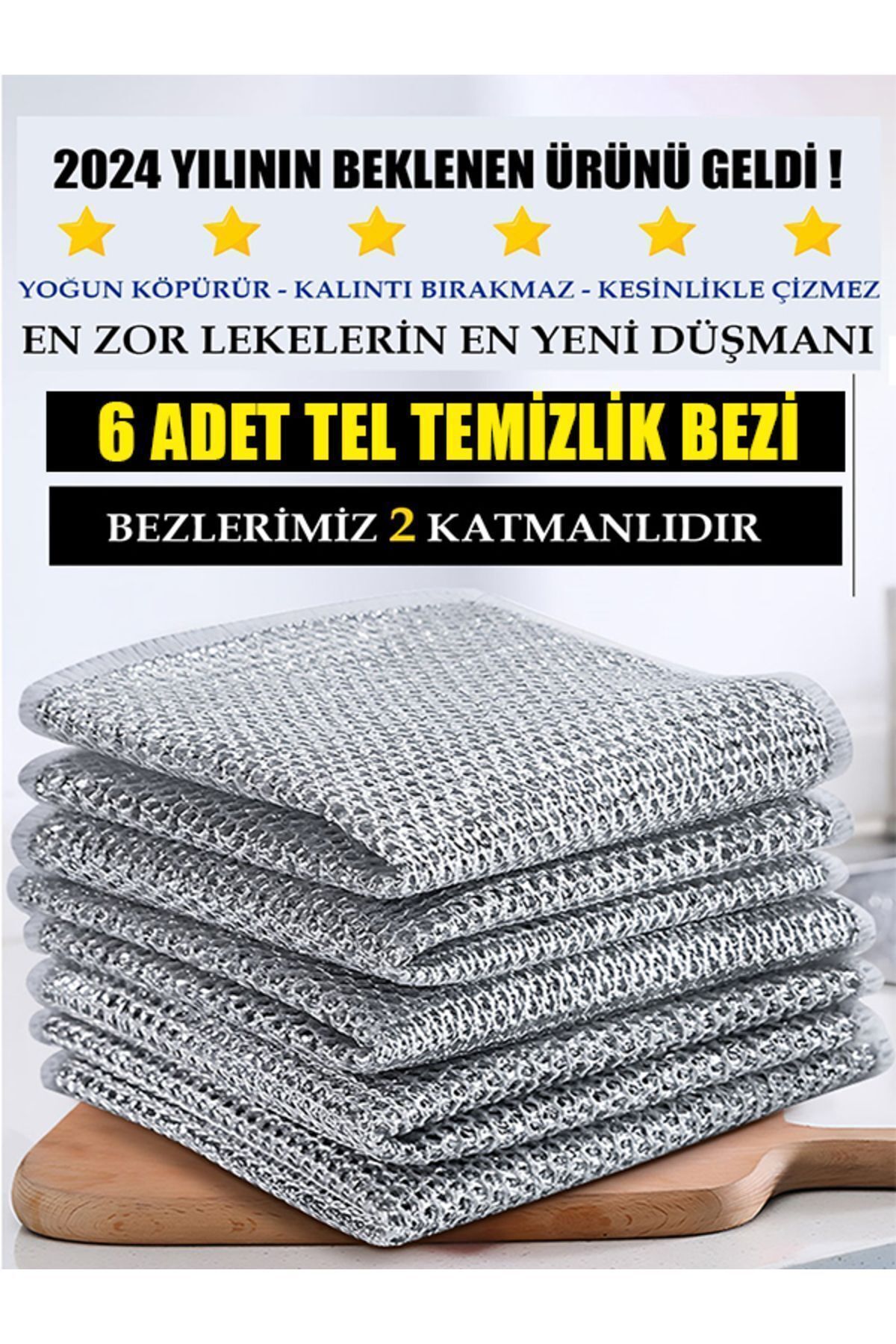 Kelepir Fırsatlar TEL TEMİZLİK BEZİ - 6 ADET