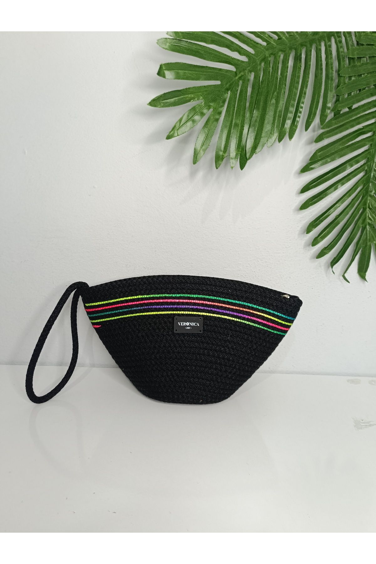 VeronicA Clutch el çantası , polyester Tress çanta