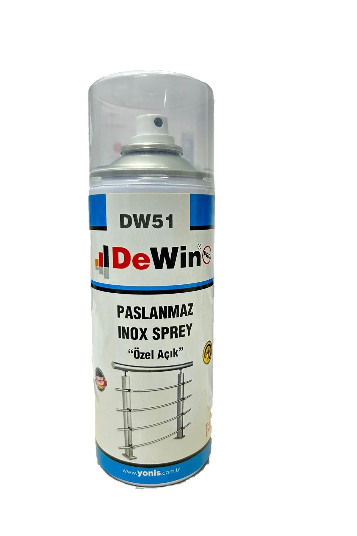 Dewin DW51 PASLANMAZ İNOX SPREY BOYA 400 ML