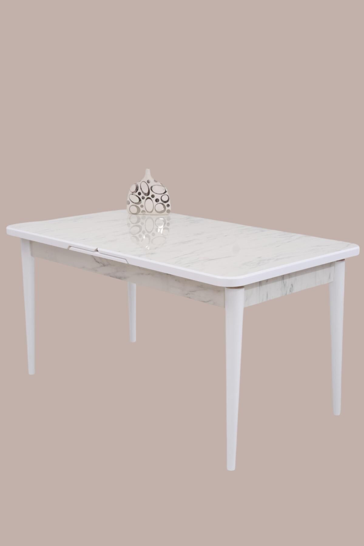 Erezogulları Mobilya Duru MDF Lak Panel Açılır Yemek Mutfak Masası 90x160