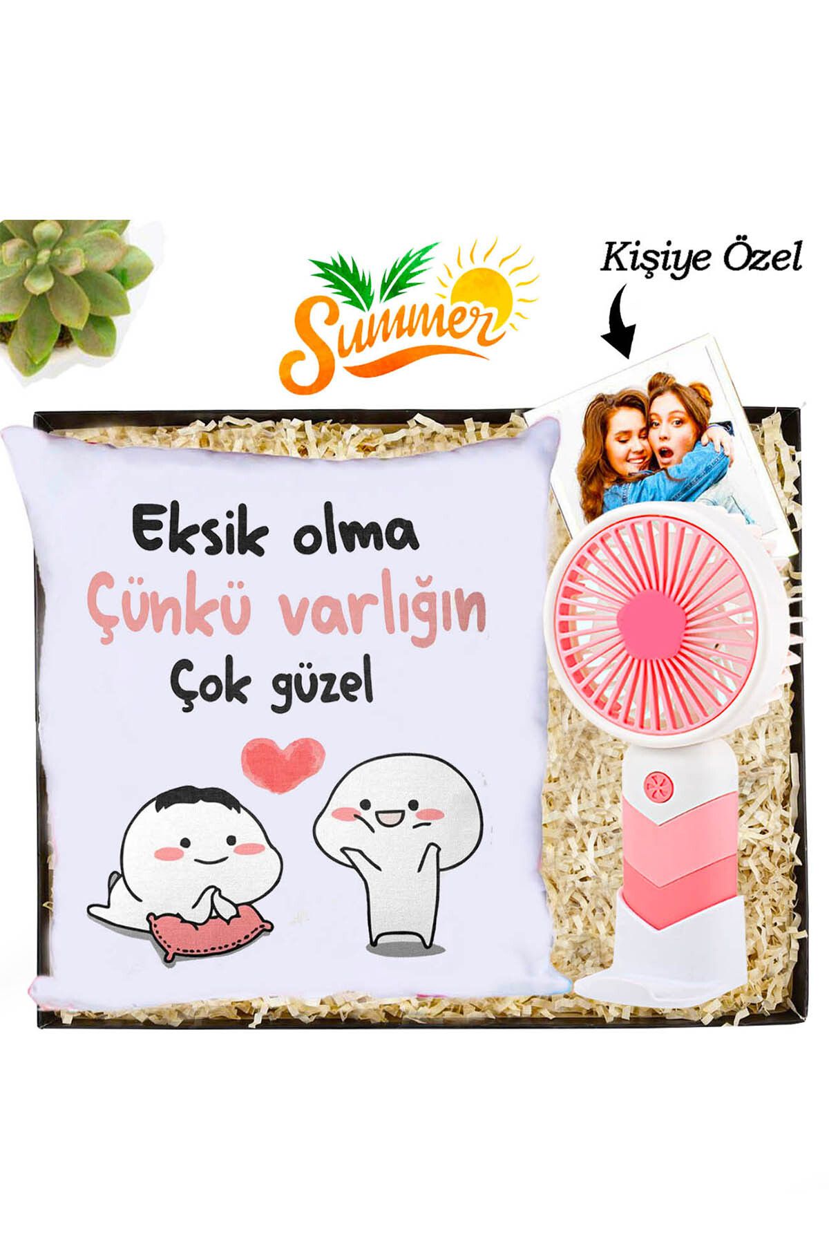 zozoya Şarjlı Mini El Fanı Ve Masa Fanı Soğutucu Pervane & Varlığın Çok Güzel Yastık