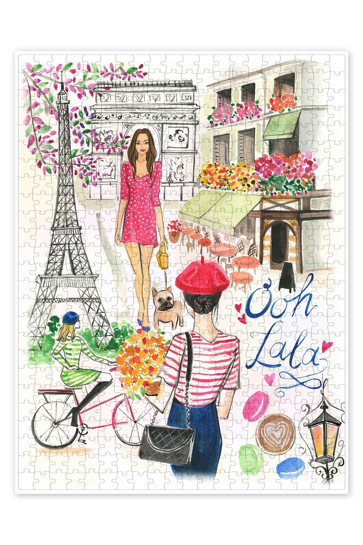 Jeronkarji İlkbaharda Paris 500 Parça Puzzle Yapboz Şehir Manzara Temalı Hobilik