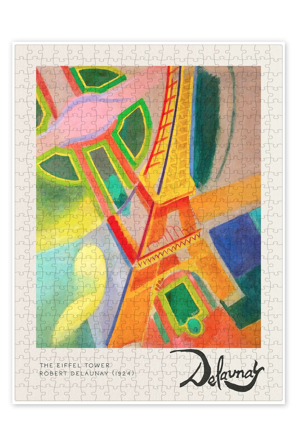 Jeronkarji Eyfel Kulesi 500 Parça Puzzle Yapboz Bohem Soyut Sanat Temalı