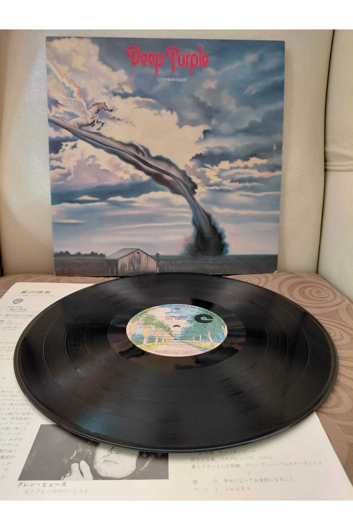 Plakperest Deep Purple – Stormbringer- 1974 Japonya Basım LP Plak -2.el