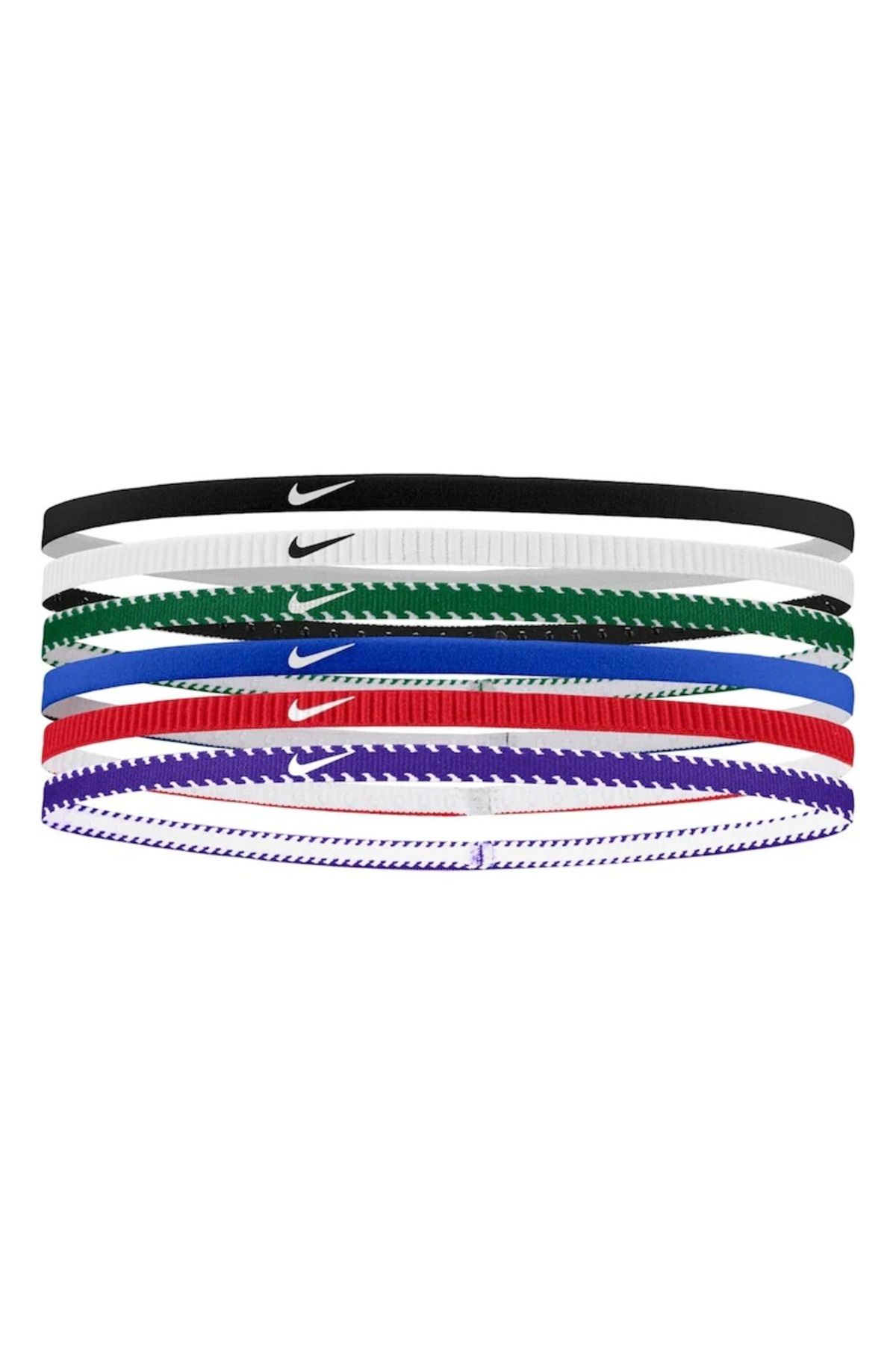 Nike Blue Slim Flex Classic Headbands 6 Pack