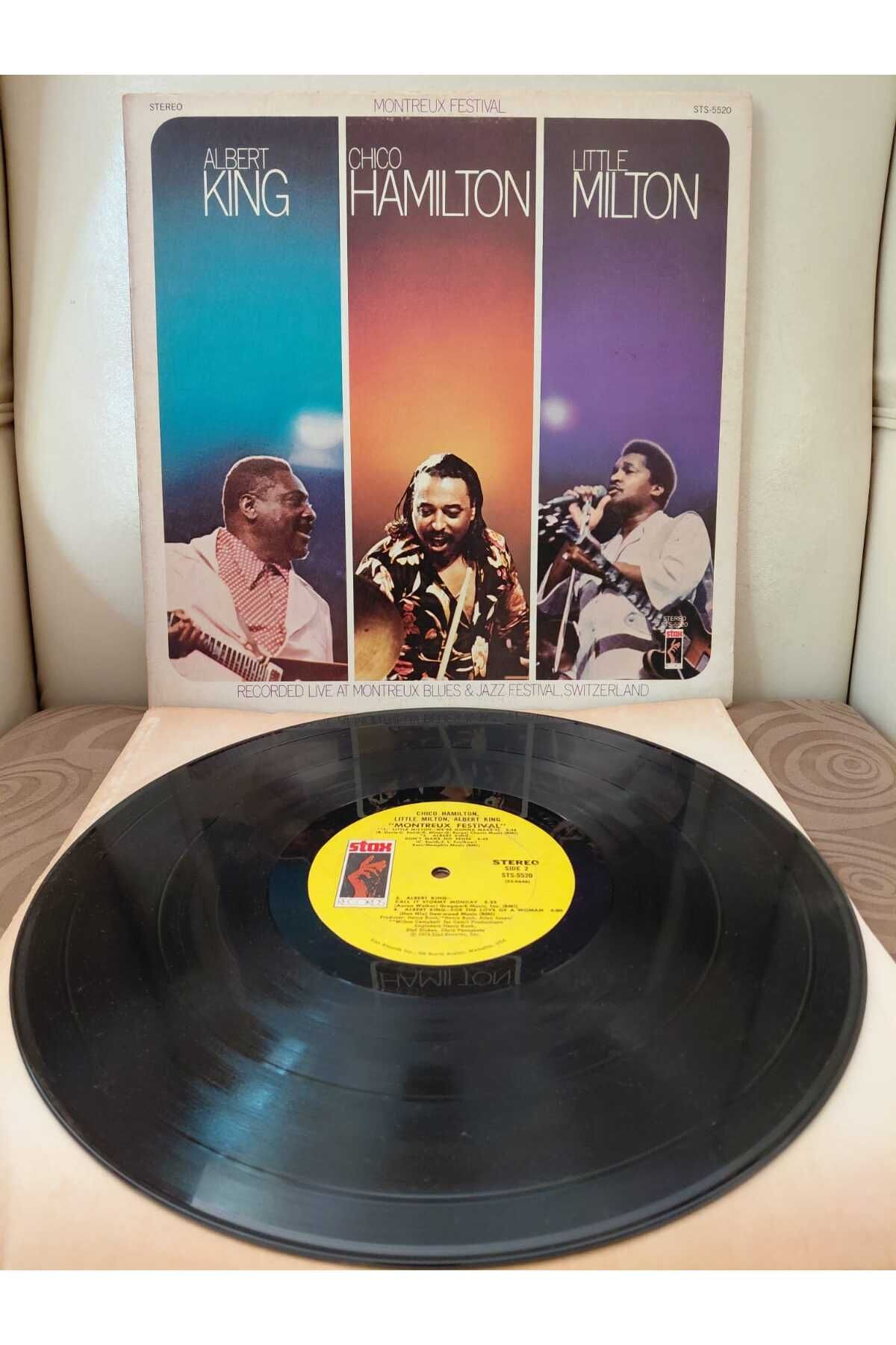 Plakperest Albert King / Chico Hamilton /Little Milton – Montreux Festival - 1974 USA Basım LP Plak Albüm-2.el