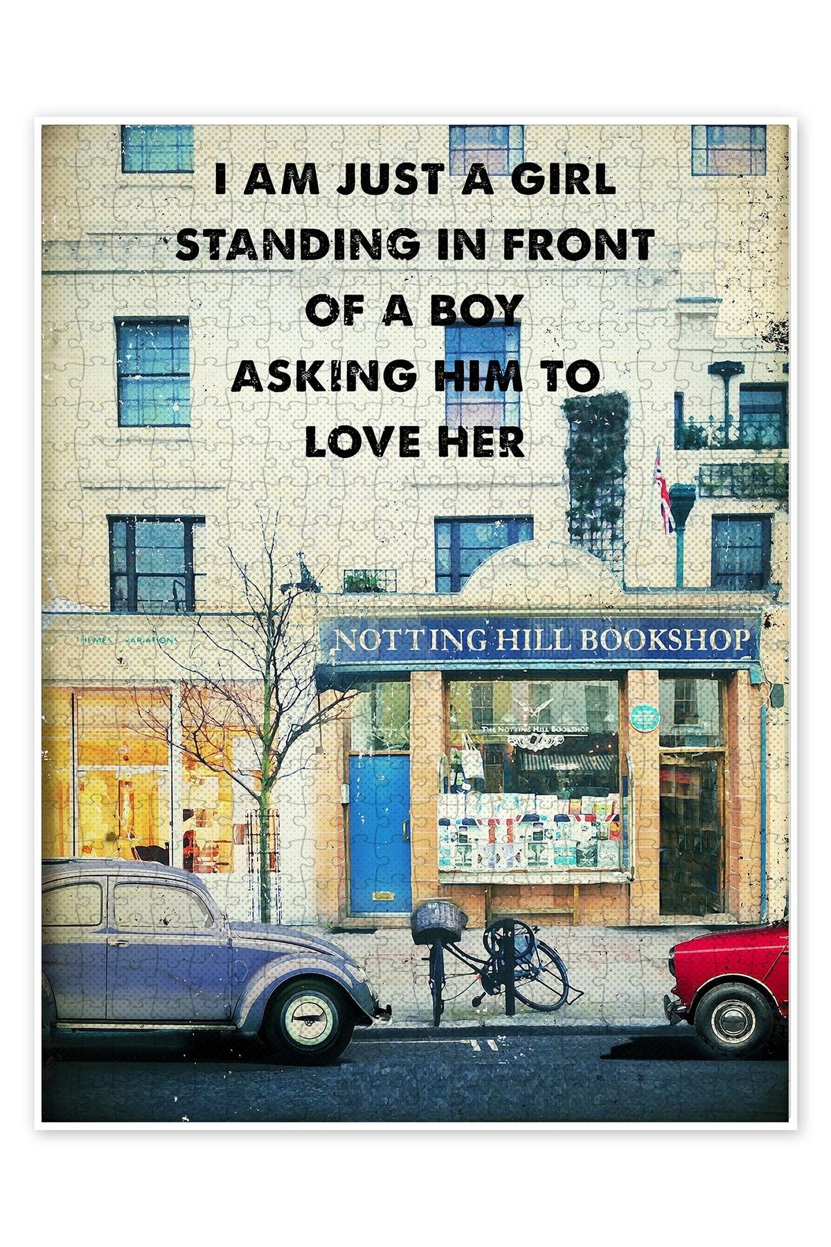Jeronkarji Notting Hill (retro) 500 Parça Puzzle Yapboz Klasik Film Temalı