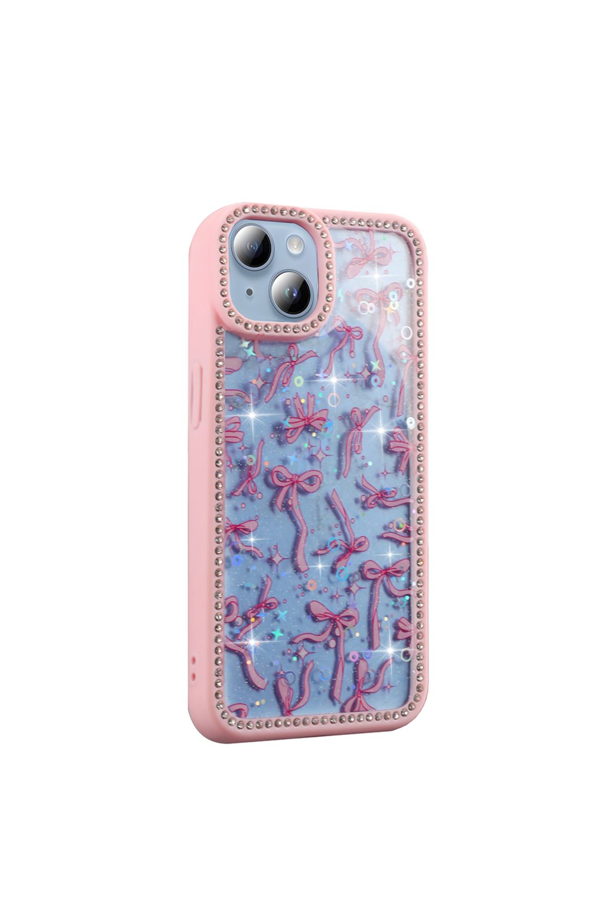 KılıfShop İphone 13 Kılıf Azra Taşlı Simli