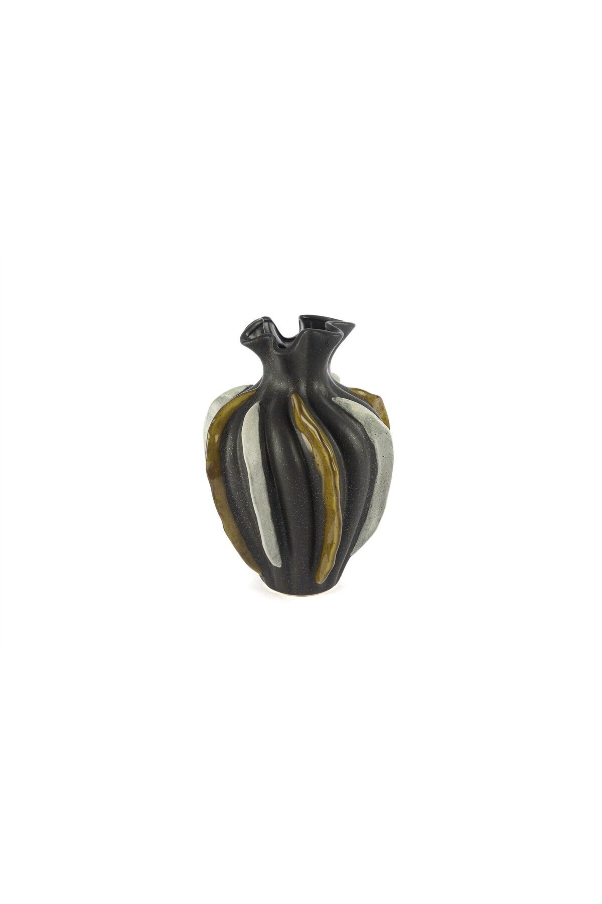 Mikasa Moor MİKASA MOOR Gri Gold Beyaz Vazo 25x34cm
