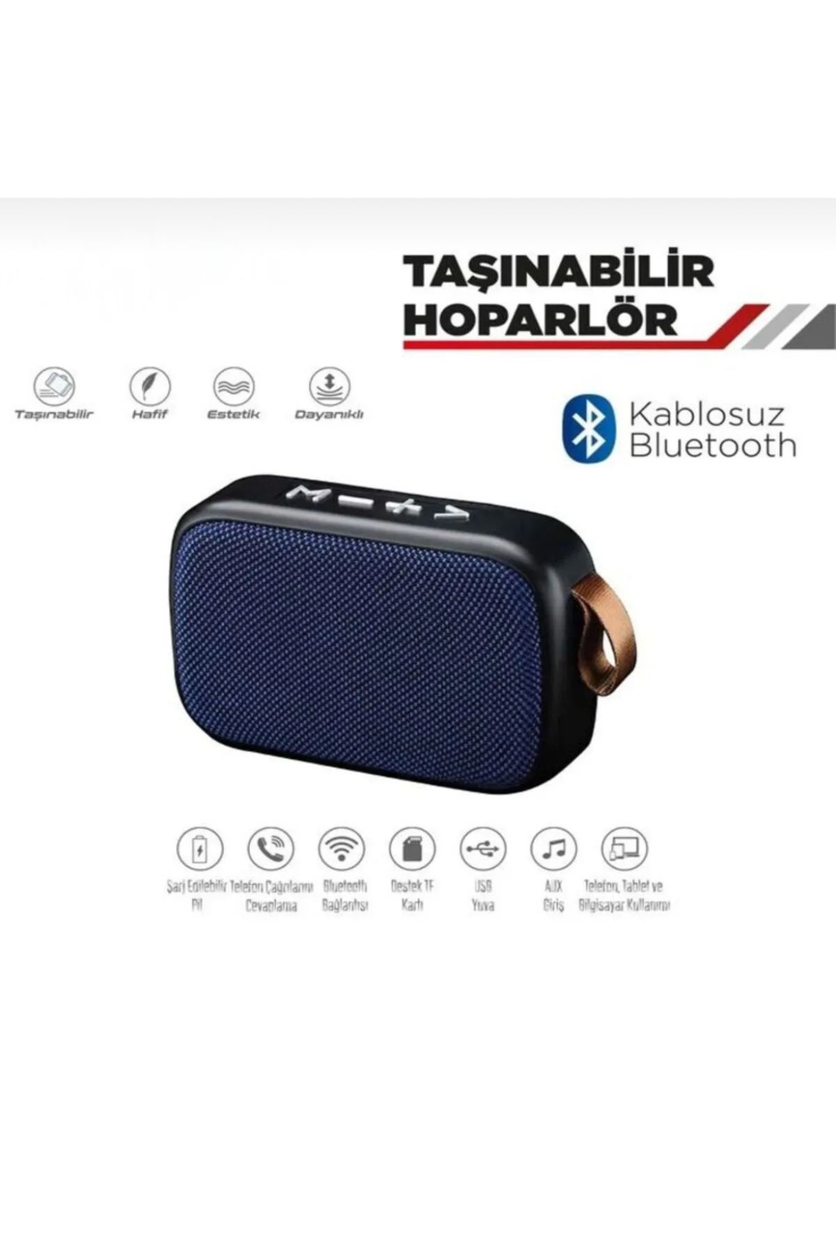 Carub Bluetooth Hoparlör Taşınabilir Sd Kart Usb