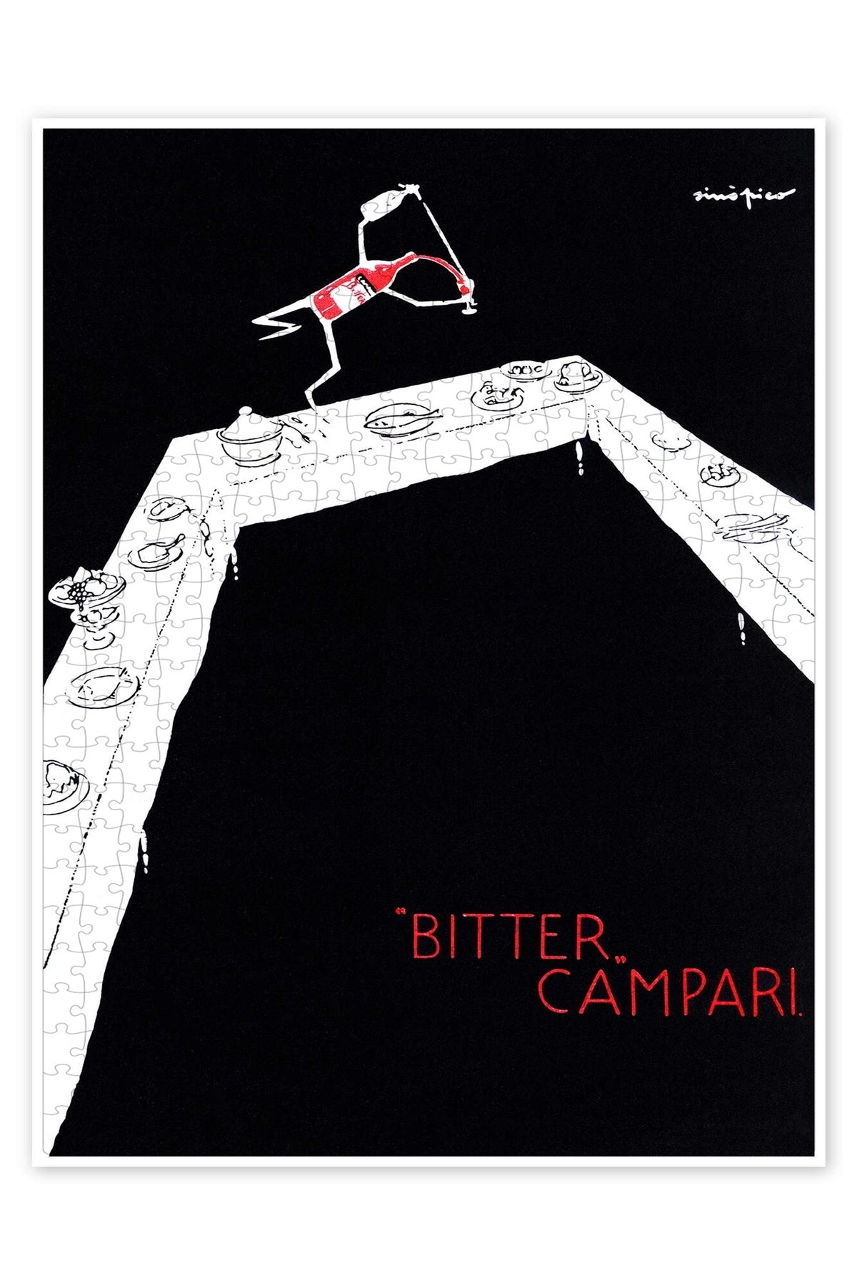 Jeronkarji Bitter Campari 500 Parça Puzzle Yapboz Mutfak Temalı Yetişkinler için