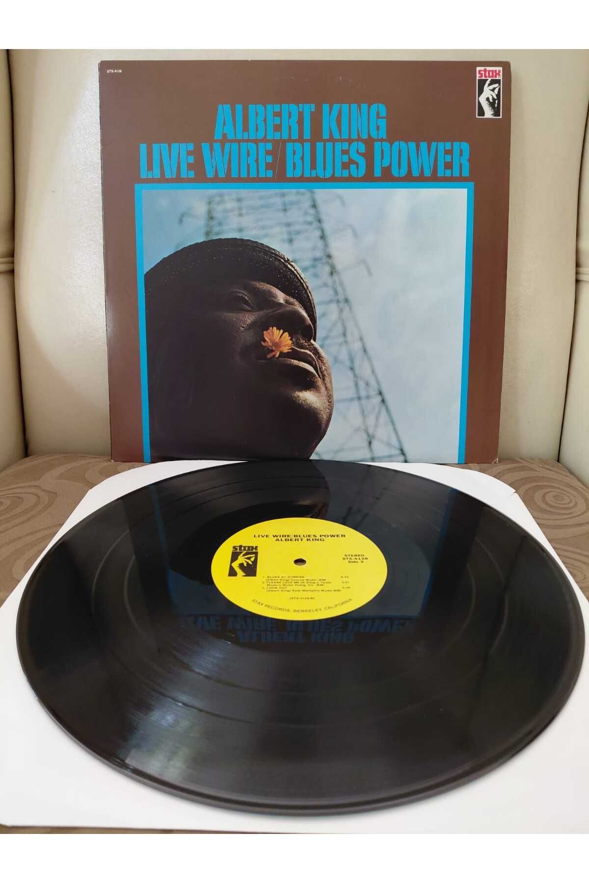 Plakperest ALBERT KING - Live Wire / Blues Power - USA Dönem Basım LP Plak Albüm-2.EL