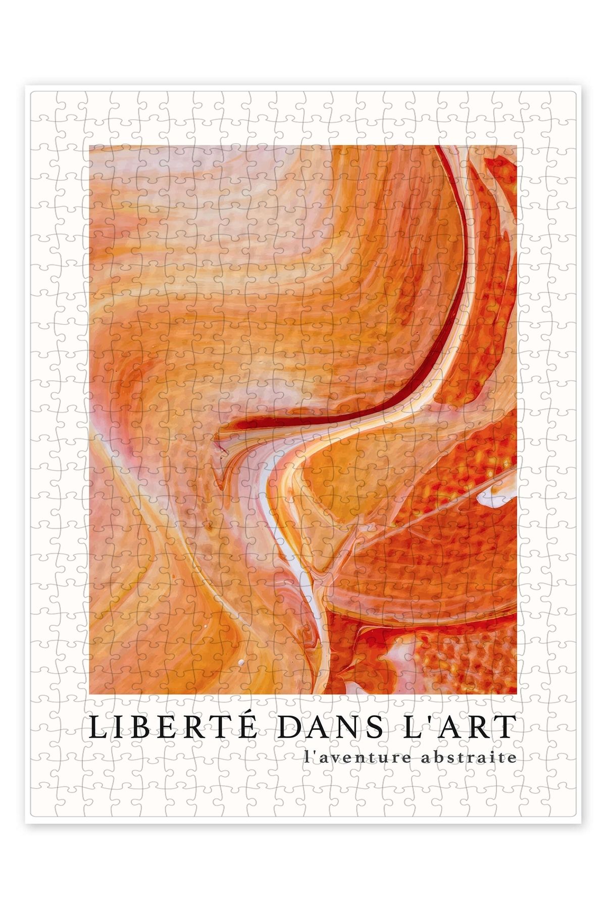 Jeronkarji Liberté dans l'art n° 11 500 Parça Puzzle Yapboz Bohem Soyut Sanat Temalı