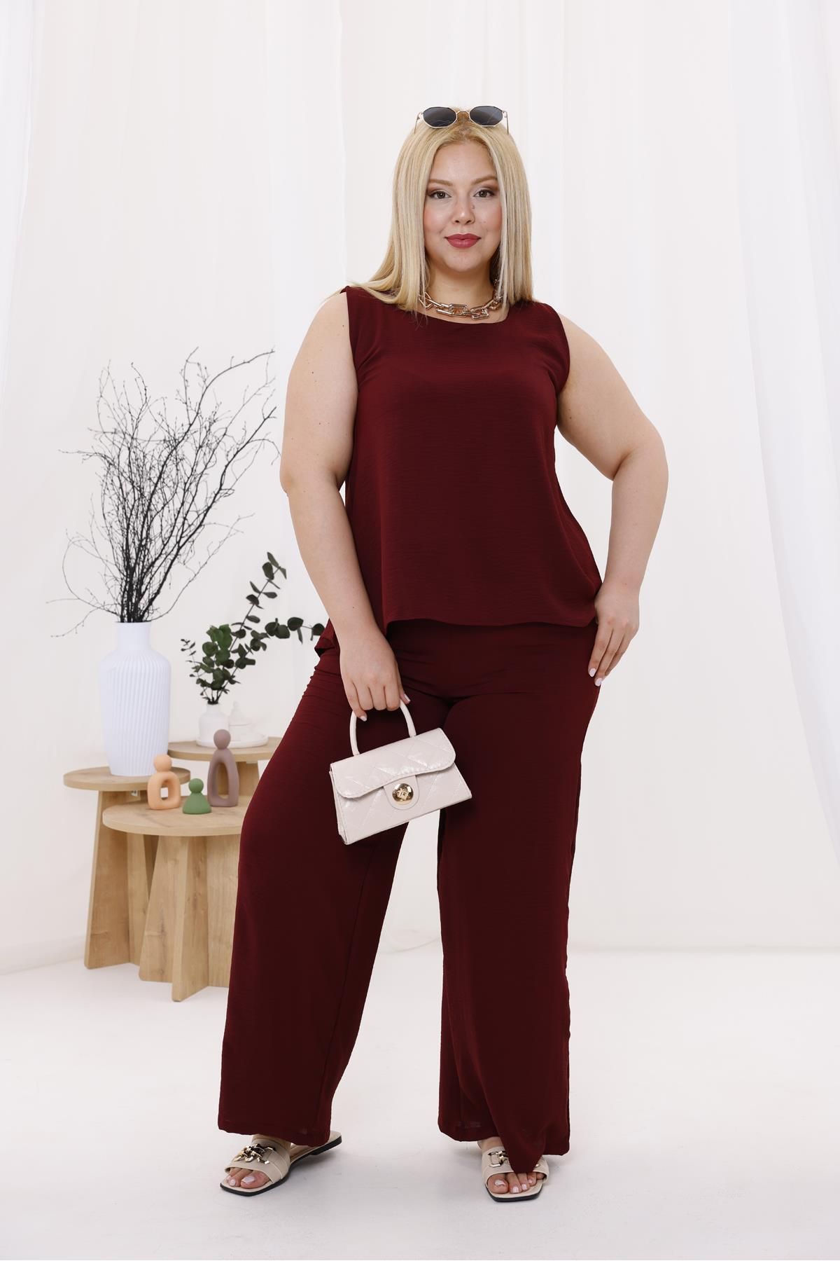 Siyezen Büyük Beden Ayrobin Kumaş Premium Seri Takım