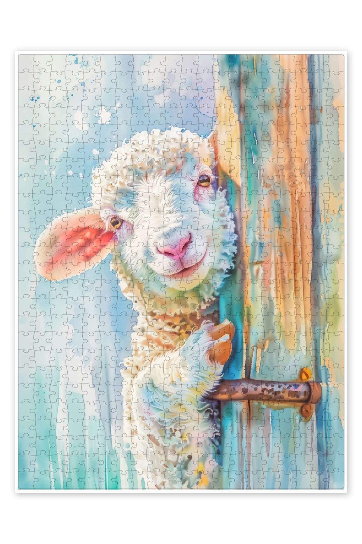 Jeronkarji Benim, Lambert the Lamb! 500 Parça Puzzle Yapboz Çocuklar için Neşeli Hayvan Temalı