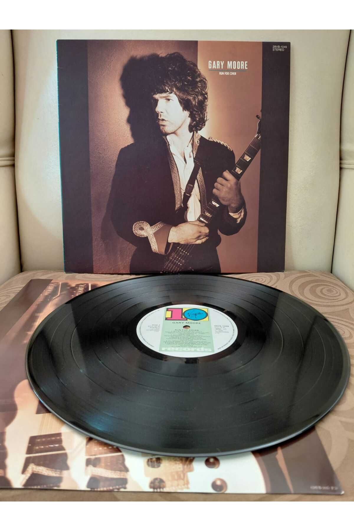 Plakperest Gary Moore ‎– Run For Cover - 1985 Japonya Basım LP Plak -2.el