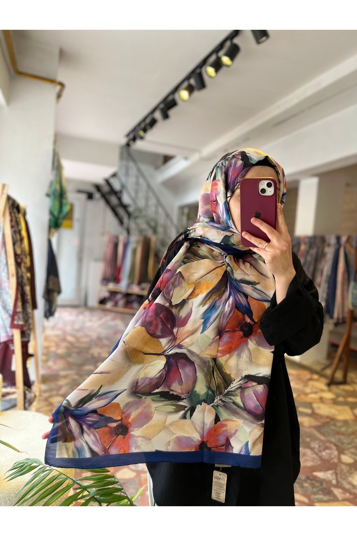 Neva Çiçek Desen Soft Şal