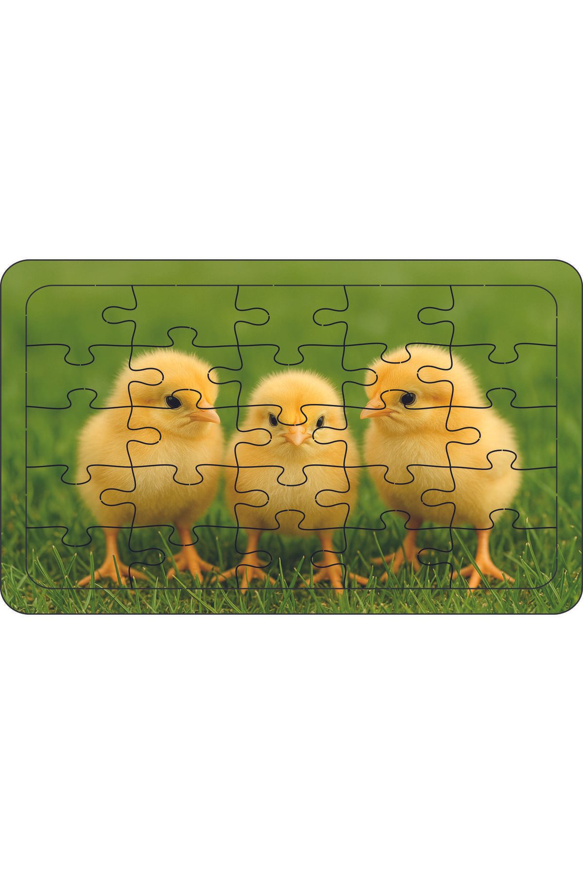 WOODENCRAFT CİVCİV AHŞAP PUZZLE 25 PARÇA 23 X 14 ÖLÇÜLERİNDE