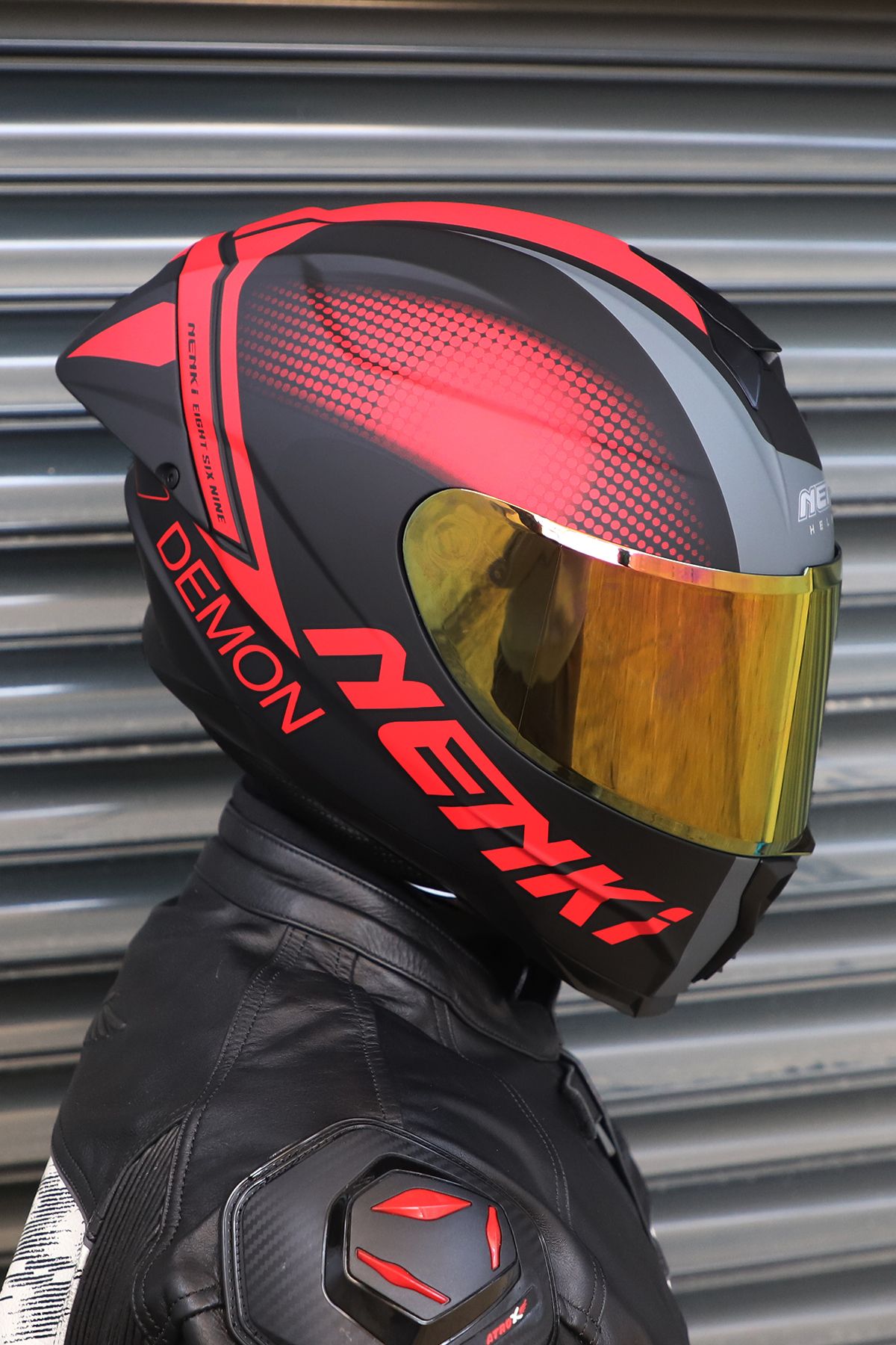 NENKİ NENKİ Encore Demon Mat Siyah Kask