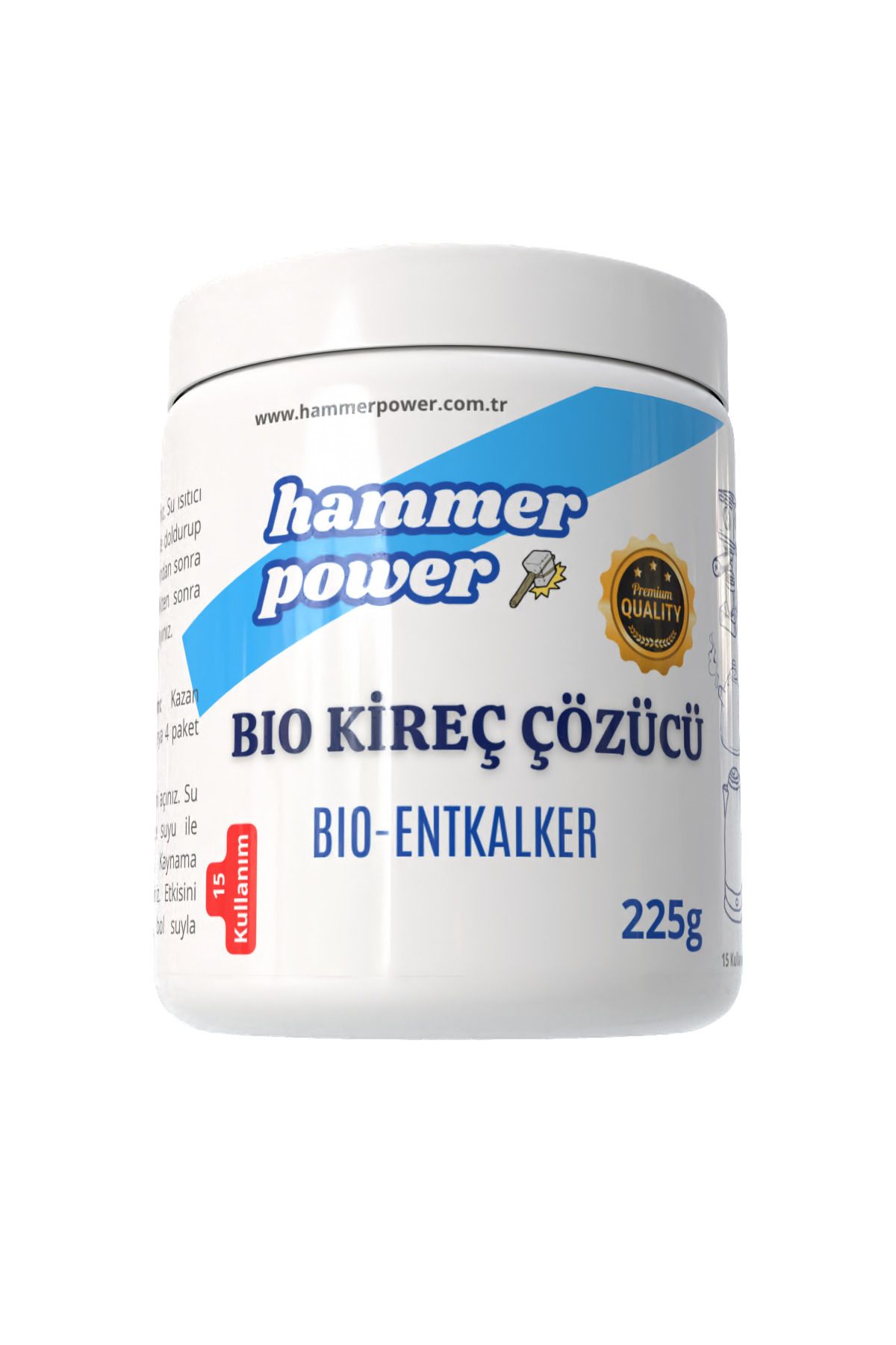 hammer power Bio Kireç Çözücü 225g Kettle Çaydanlık 15 Kullanımlık