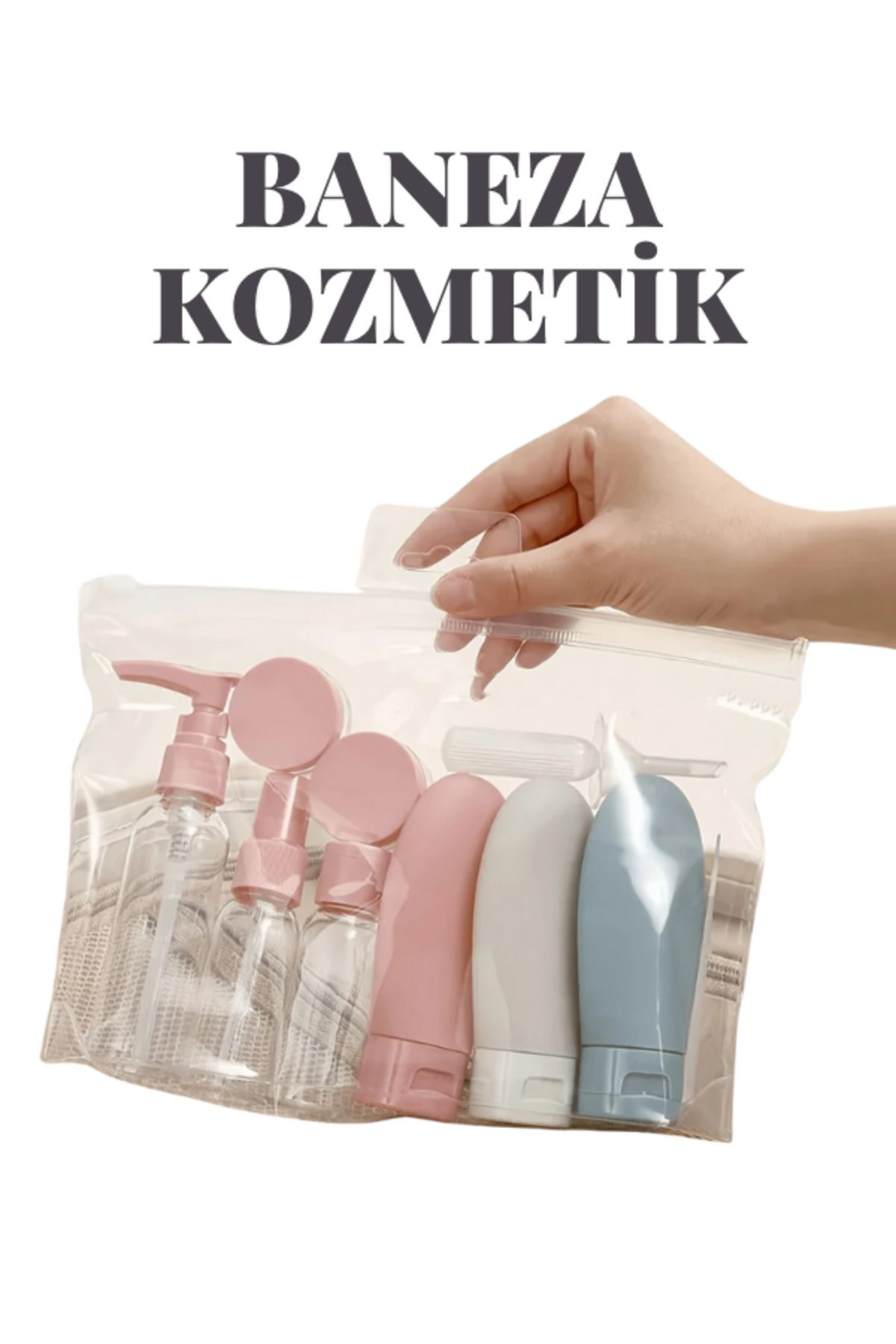 BANEZA 11 adet Taşınabilir Kozmetik Taşıma Seti