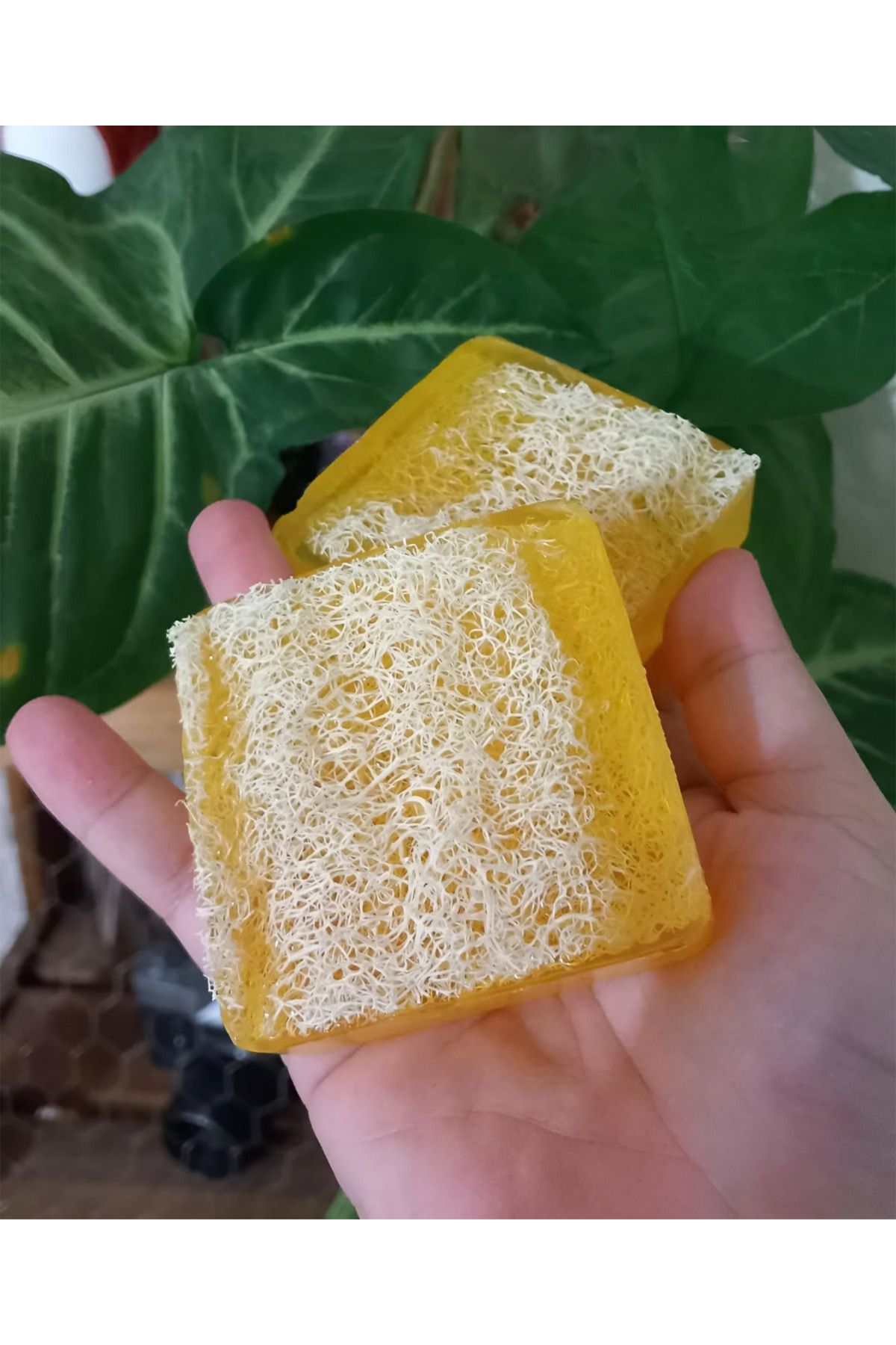 Günebakan Hamam Serisi - Limonlu Lifli Sabun (Ev Yapımı-Doğal)