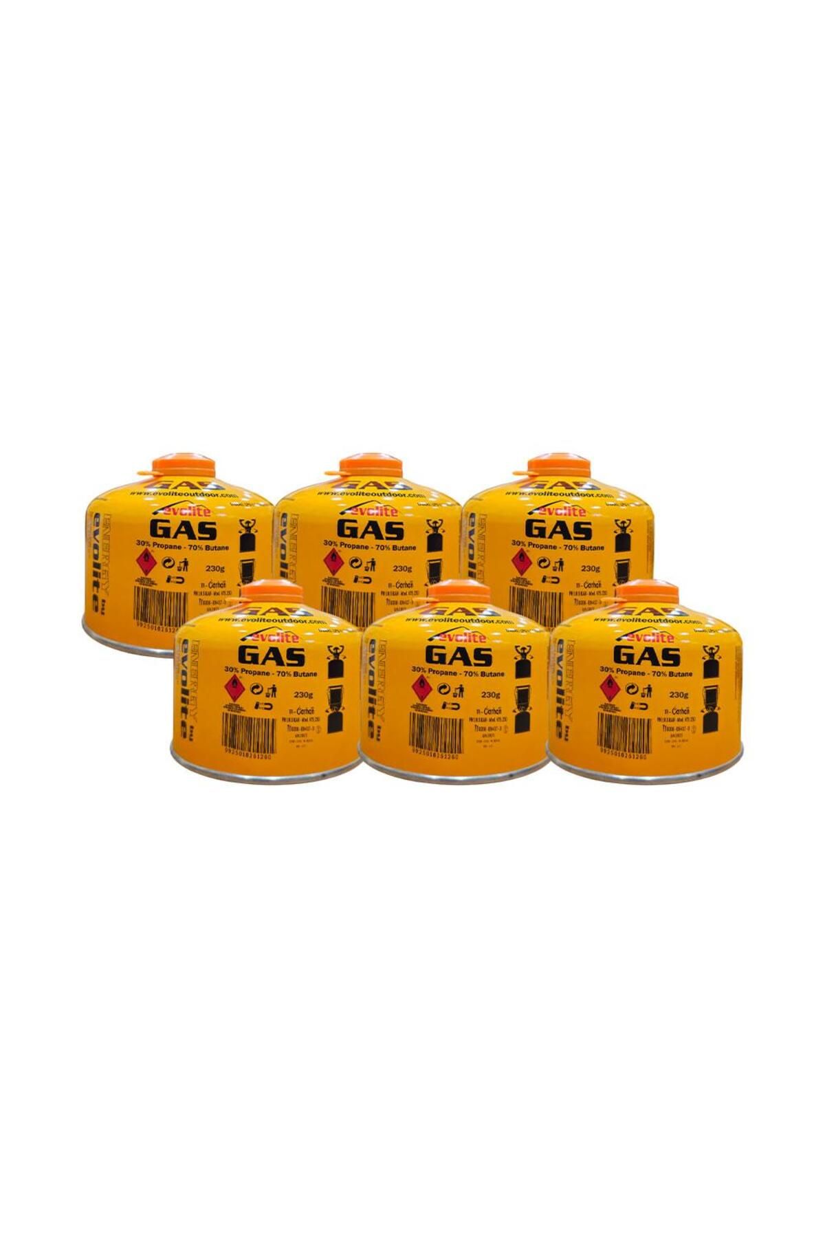 Evolite 230 Gr. Gaz Ocak Kartuşu 6 Adet EVO-010-A1