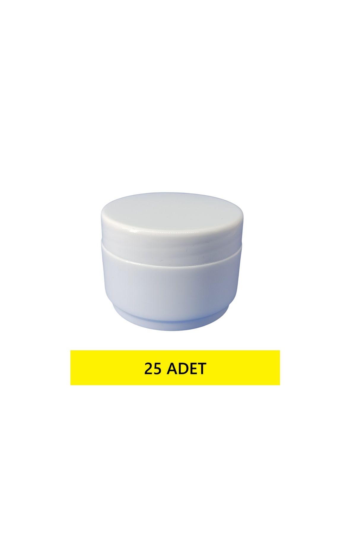 demethome 25 Ml Mini Boş Pomat-krem-kozmetik Kutusu 25 cc Plastik Krem Kavanozu 1-250 Adet Şeçenekli
