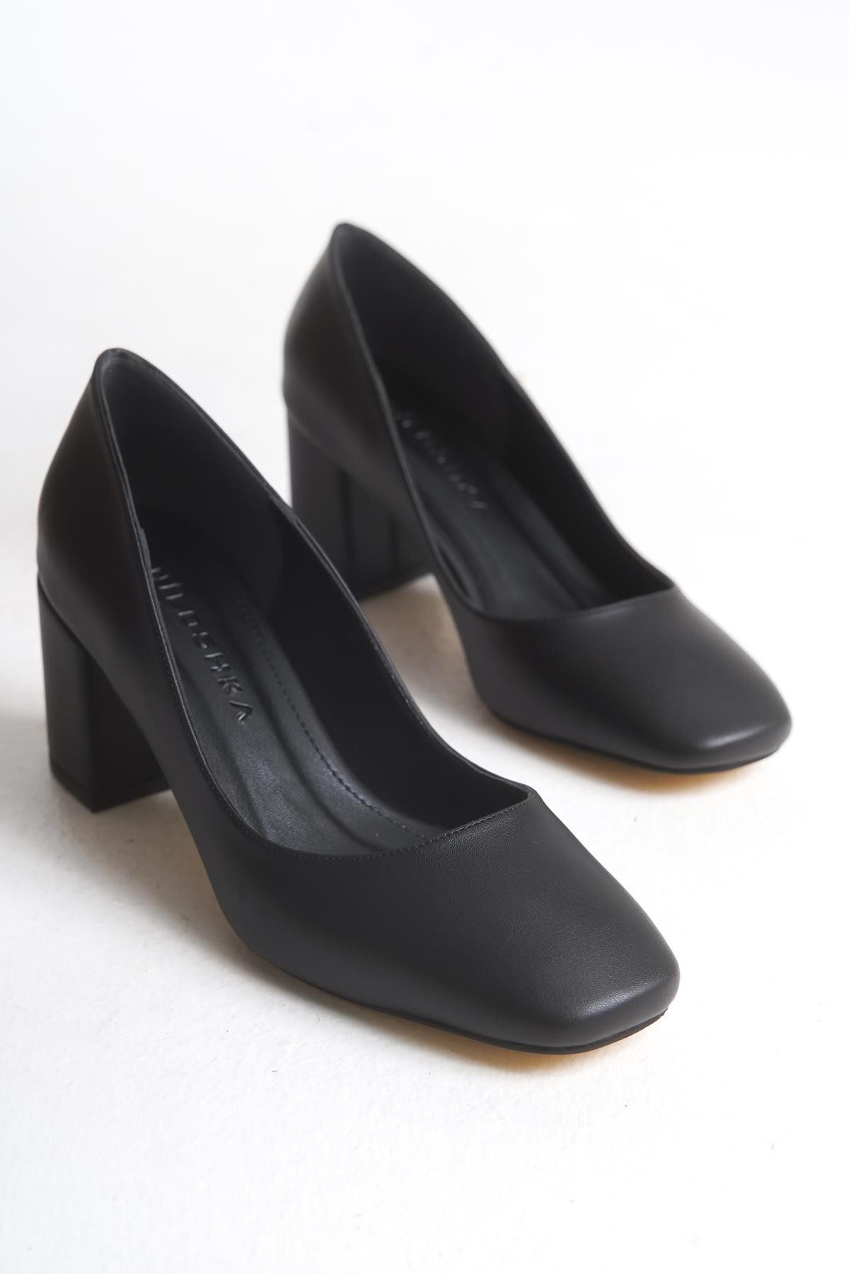 Niloshka NOLA Siyah Kadın Stiletto Ayakkabı
