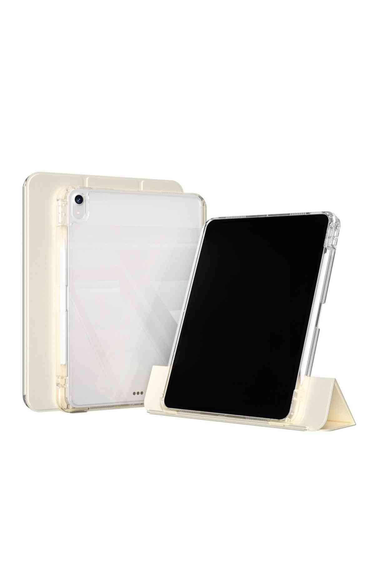 Fuchsia iPad Air 11 Uyumlu 4/5/6 Nesil M2/M3 Airbagli Manyetik Ayrılabilen Fuchsia Sliding Tablet Kılıfı