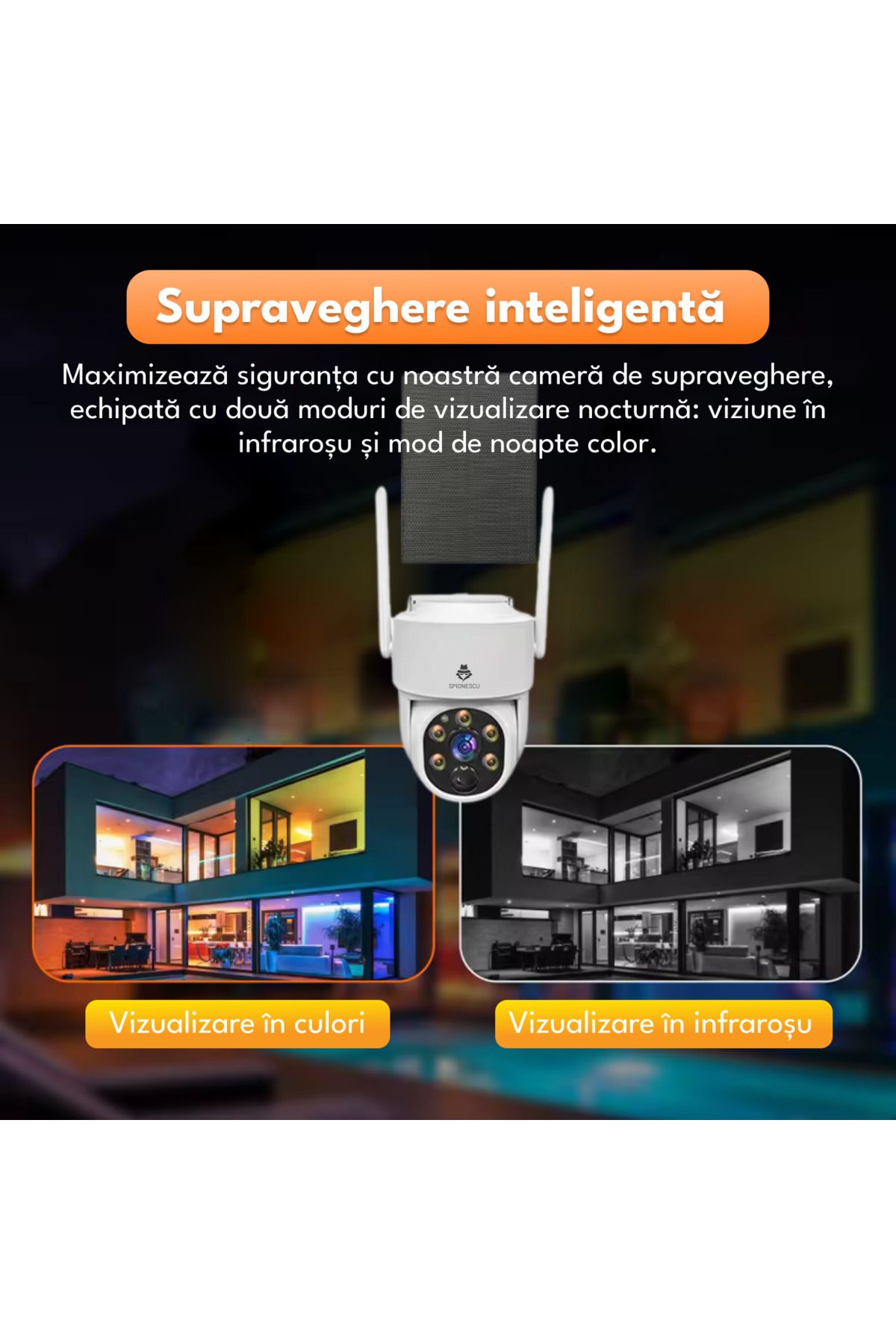 Spionescu-Complete video surveillance kit with 4 cameras and solar charging, ASIH20, WIFI, 4MP, 1 TB HDD 2