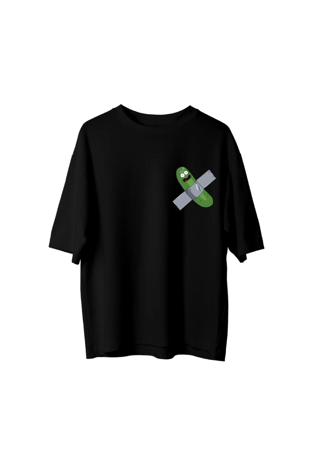 Koklonmoda Unisex Hıyar Baskılı Oversize T-Shirt