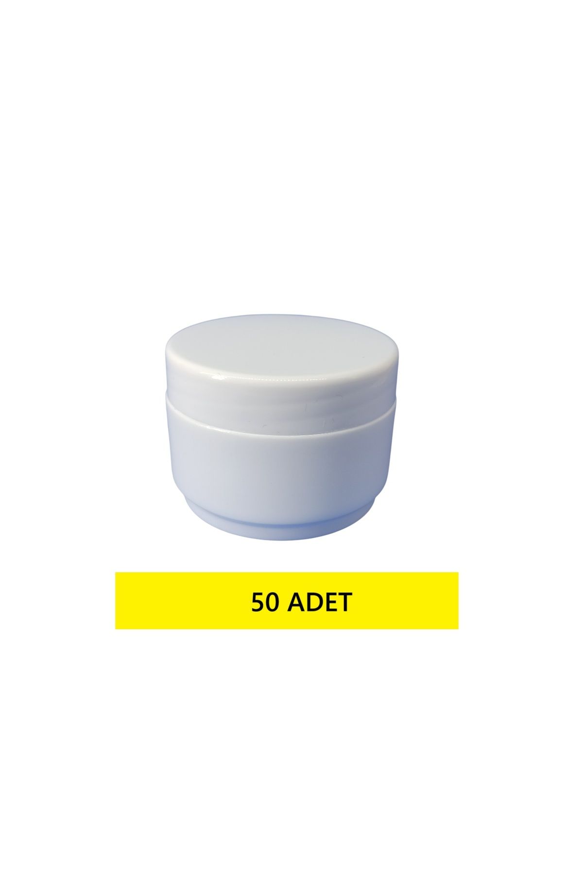 demethome 25 Ml Mini Boş Pomat-krem-kozmetik Kutusu 25 cc Plastik Krem Kavanozu 1-250 Adet Şeçenekli