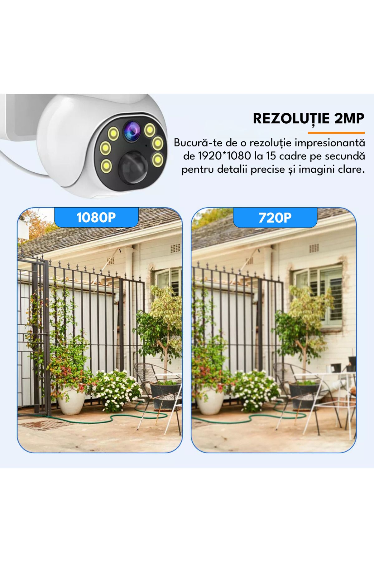 Spionescu-Surveillance camera with solar panel, Q18, 4G, 2MP, motion detector, two-way audio 3