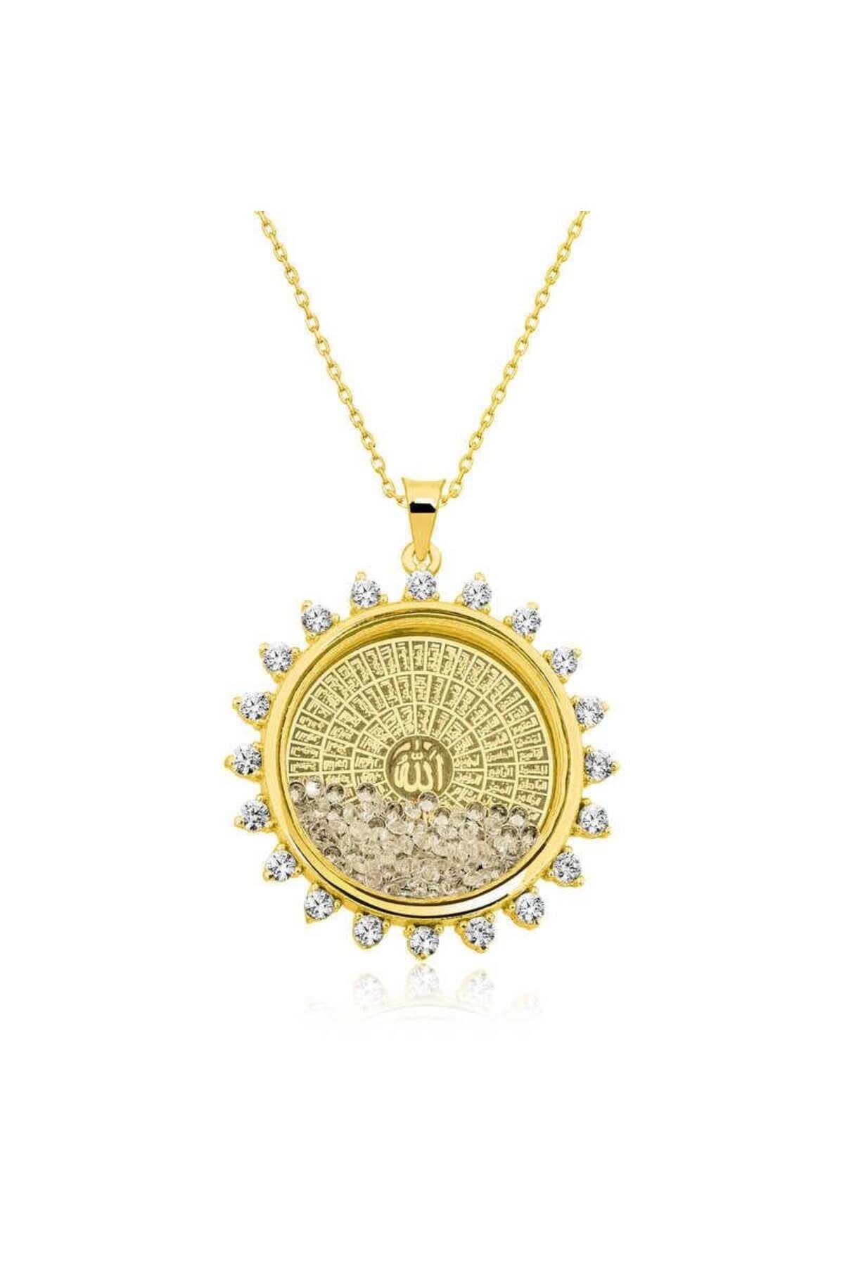 alsepeteavm Gümüş Gold Esmaül Hüsna Kolye