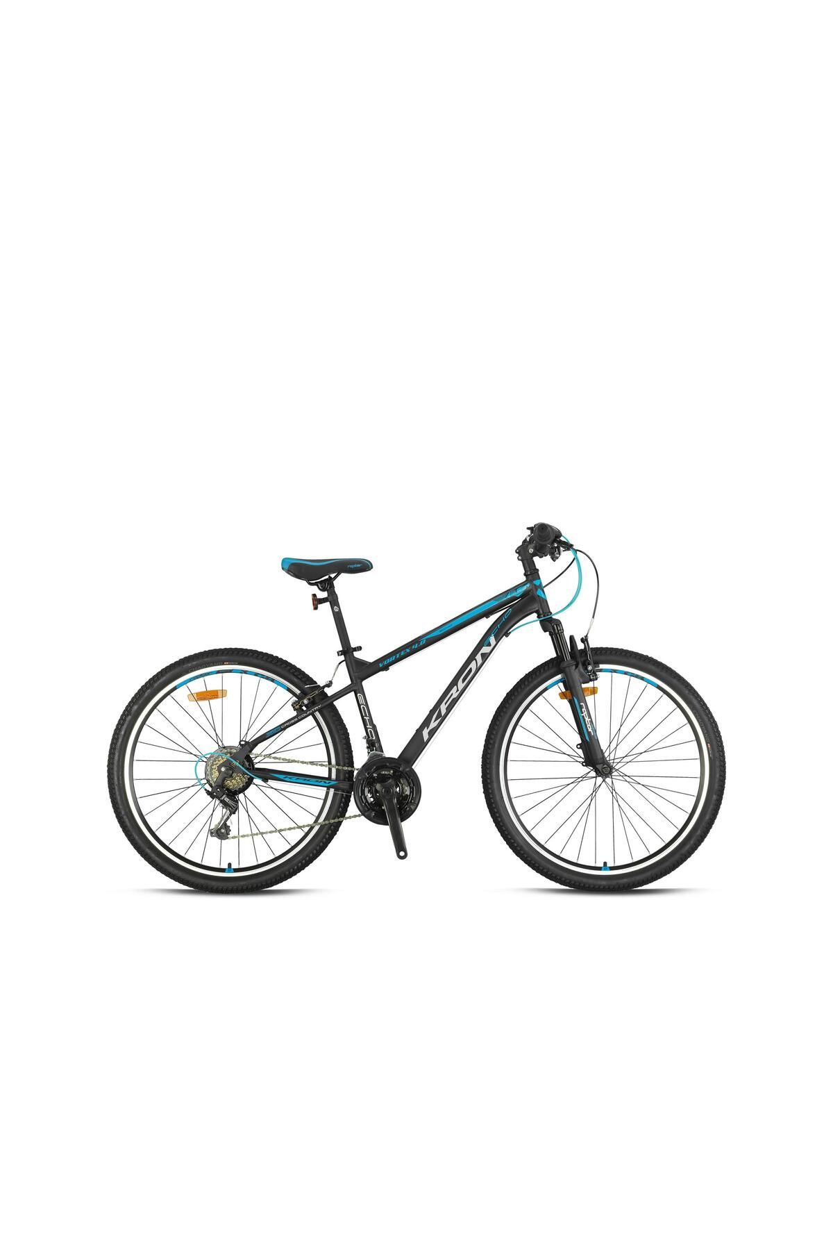 Kron VORTEX 4.0 - 26 MTB - 14' - 21 Vites - V.B. - Mat Siyah-Gri/Mavi