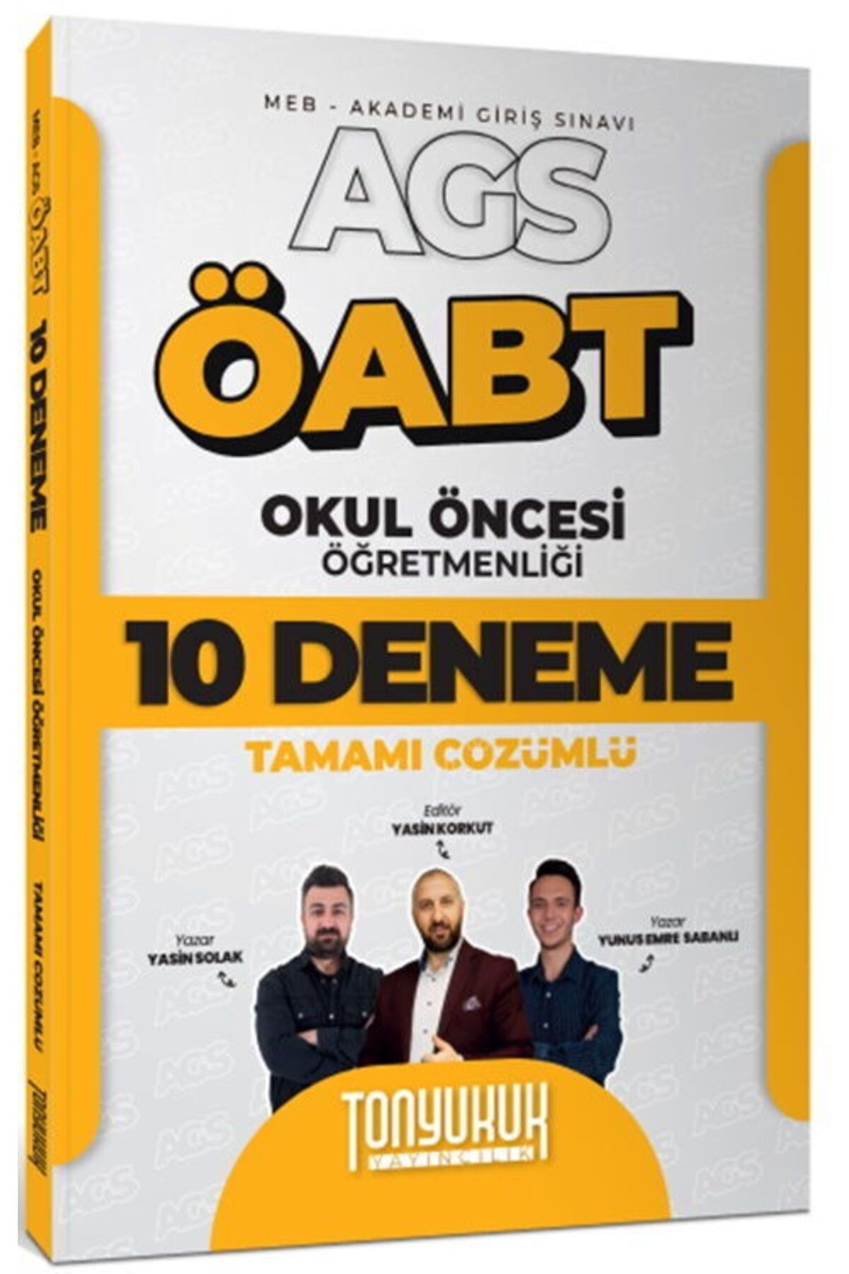 Yediiklim Yayınları Tonyukuk Yayıncılık MEB AGS ÖABT Okul Öncesi Öğretmenliği Tamamı Çözümlü 10 Deneme Sınavı