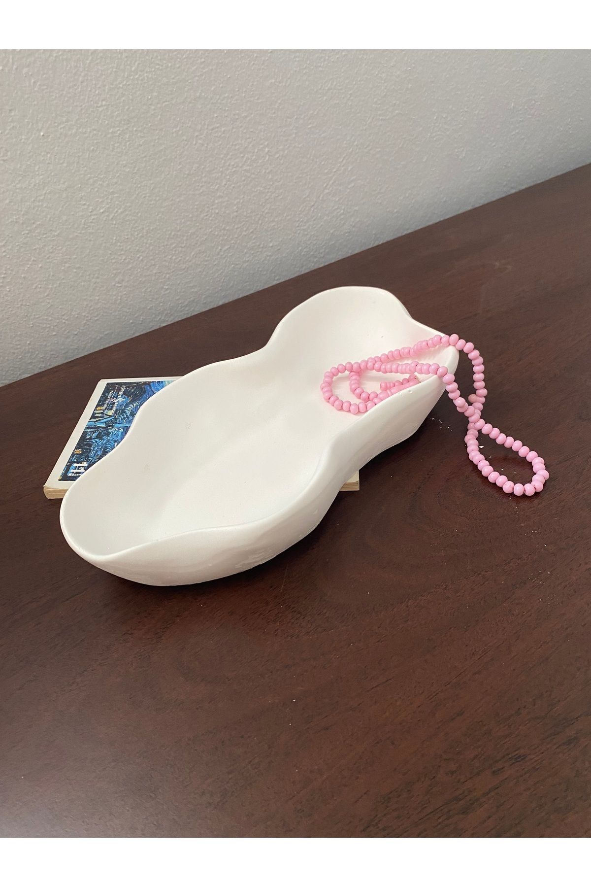 cuboo home Dev Dekoratif tabak el yapımı alcı hediyelik biblo 30x15 cm