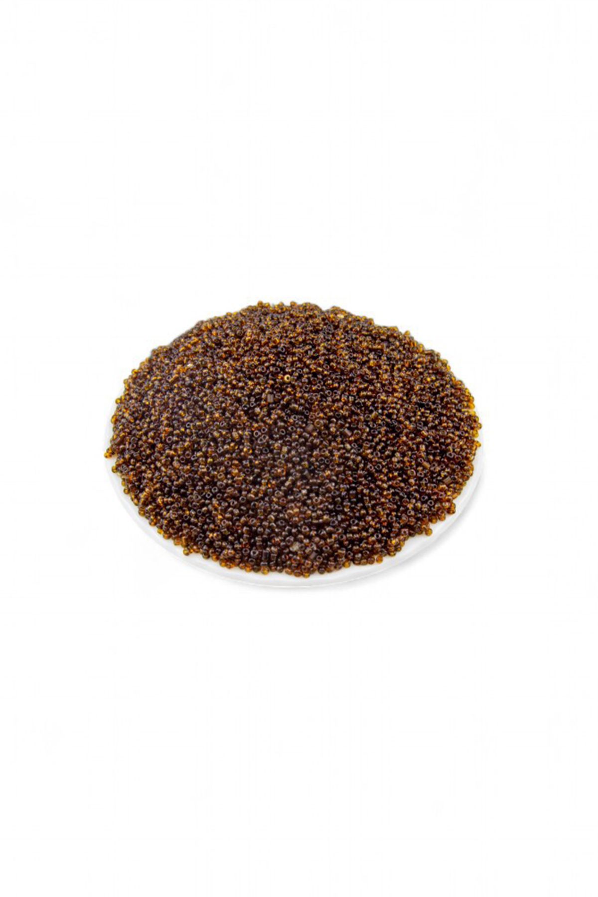 Serhat Aksesuar ve El İşçilik Şeffafımsı Açık Kahve (11/0) 2 mm Kum Boncuğu 100 gr