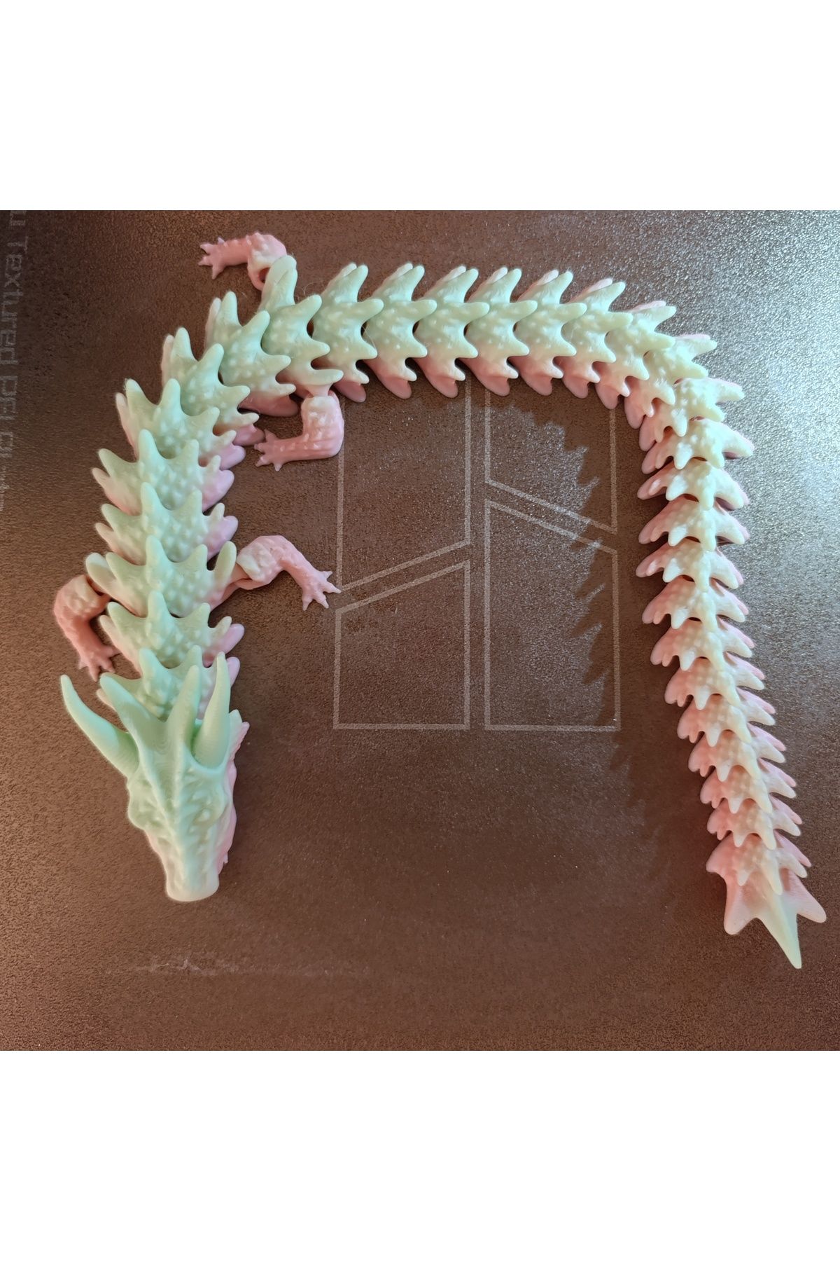 Mey3DDesign Gölge Ejderhası Figür Oyuncak, Fleksi ve Komple Hareketli, Karışık Renkli