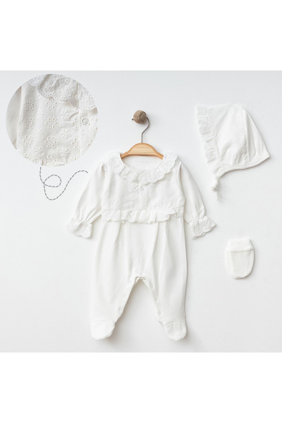 Işıl Baby 3'lu Fistolu Tulum Set