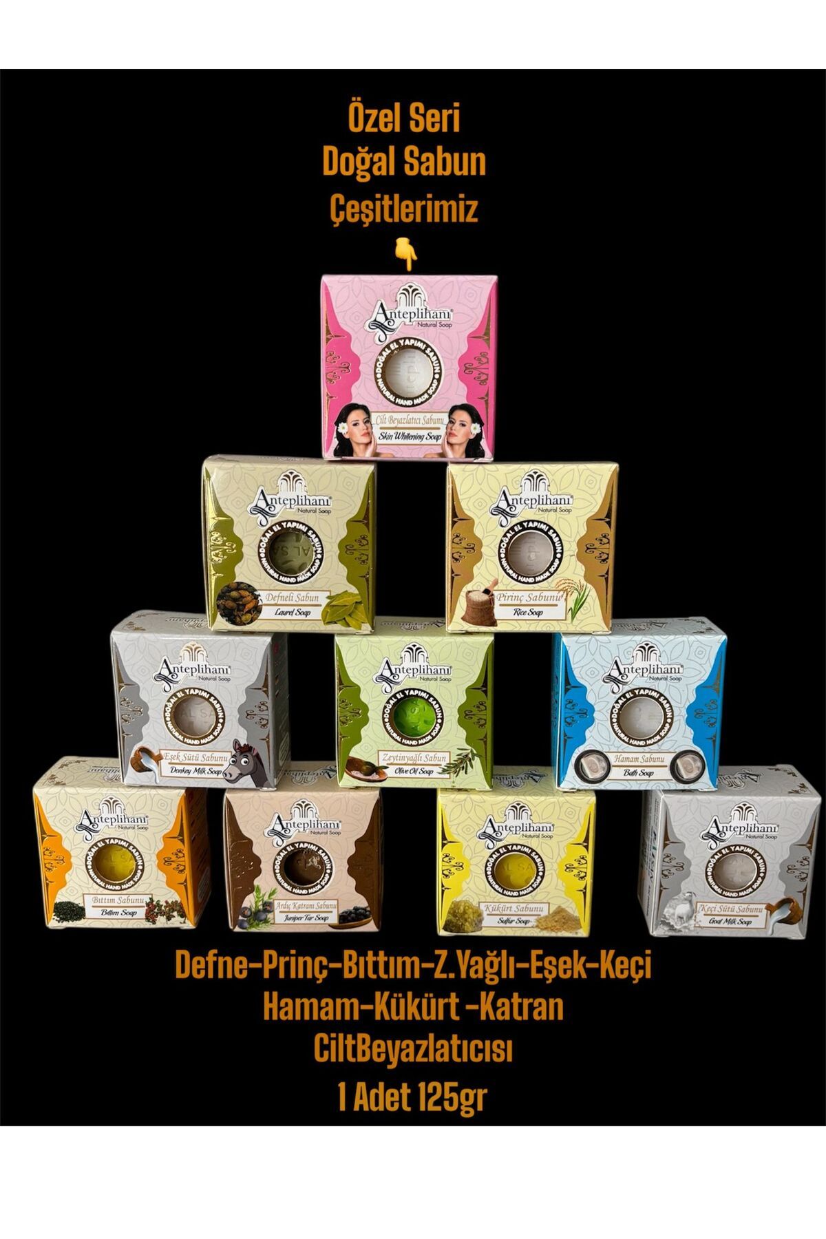 ANTEPLİHANI DOĞAL SABUN,SOAP,CİLT-DEFNE-PRİNÇ-EŞEKSÜTLÜ-ZEYTİNYAĞLI-HAMAM-BITTIM-KATRAN-KÜKÜRT-KEÇİSÜTLÜ,10 ADET