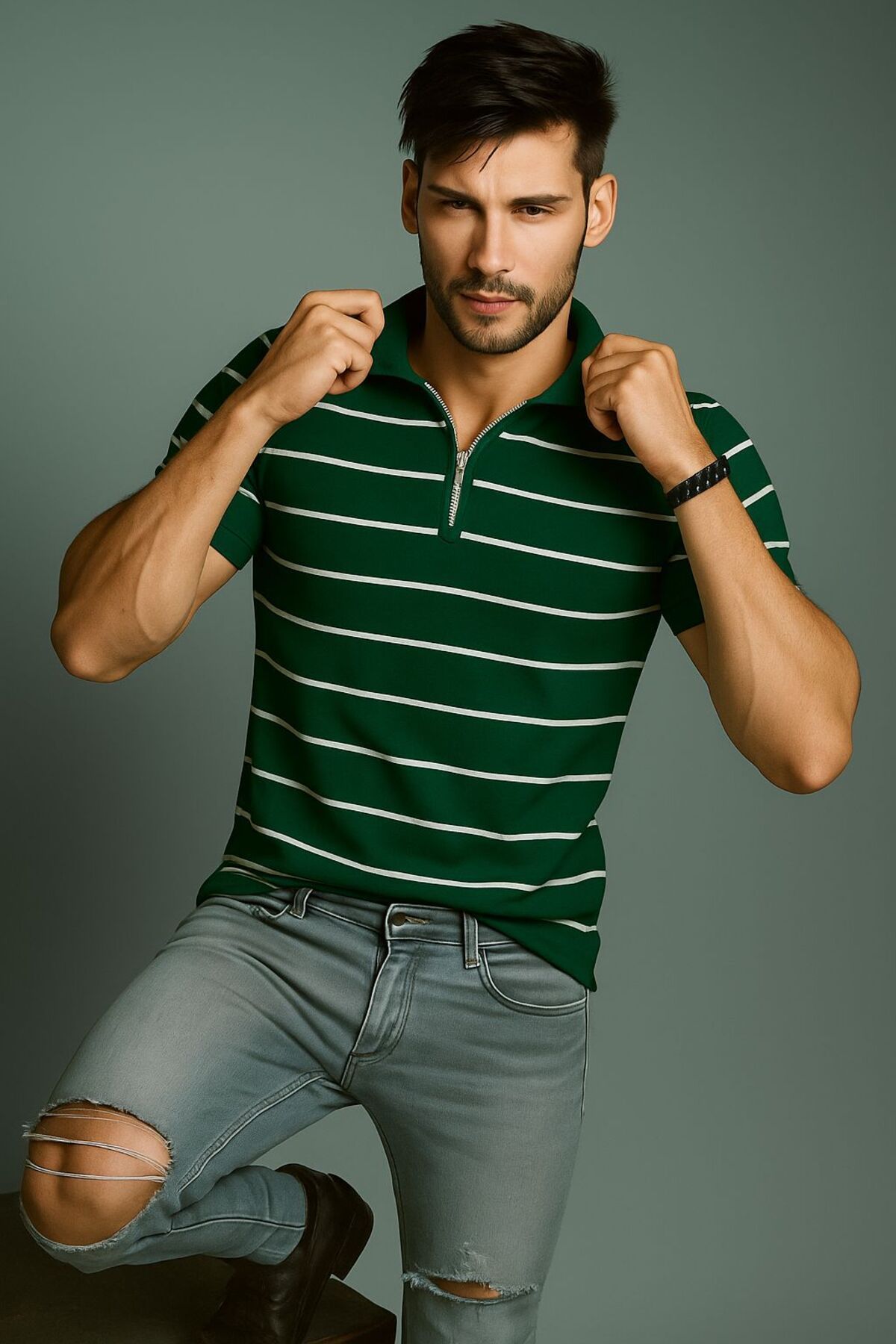 LC Waikiki triko kumaş yazlık fenomen erkek polo yaka t-shirt